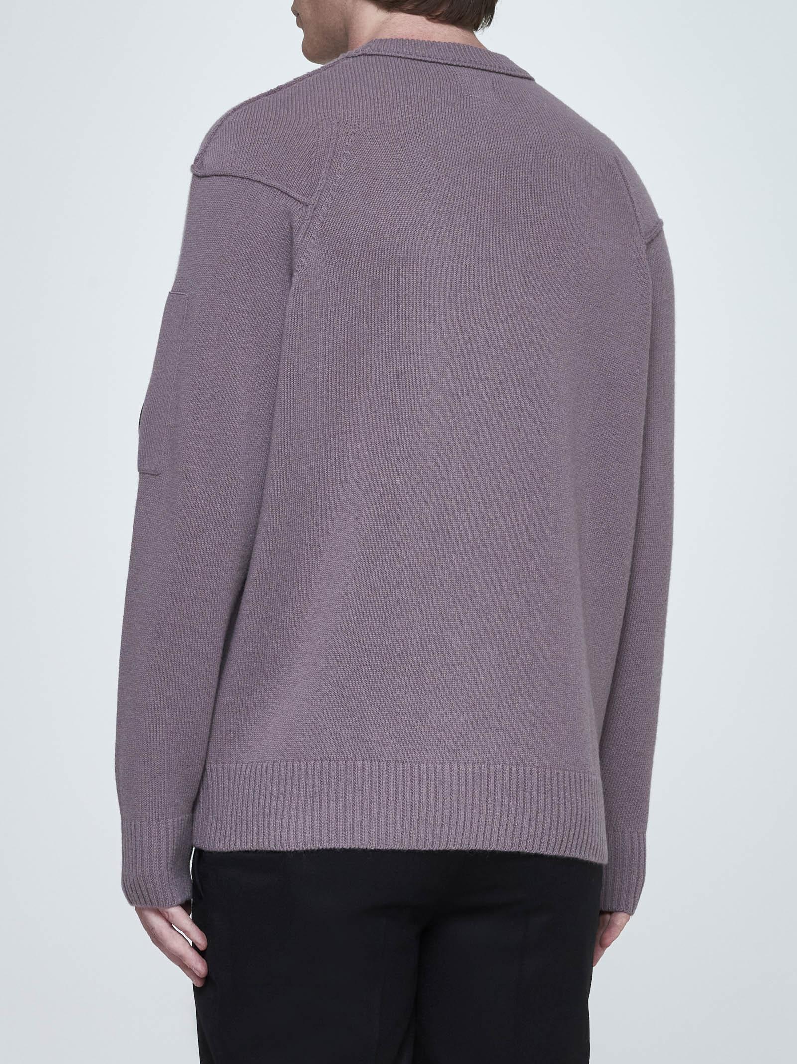 Shop C.p. Company Lambswool-blend Sweater In Purple Dove