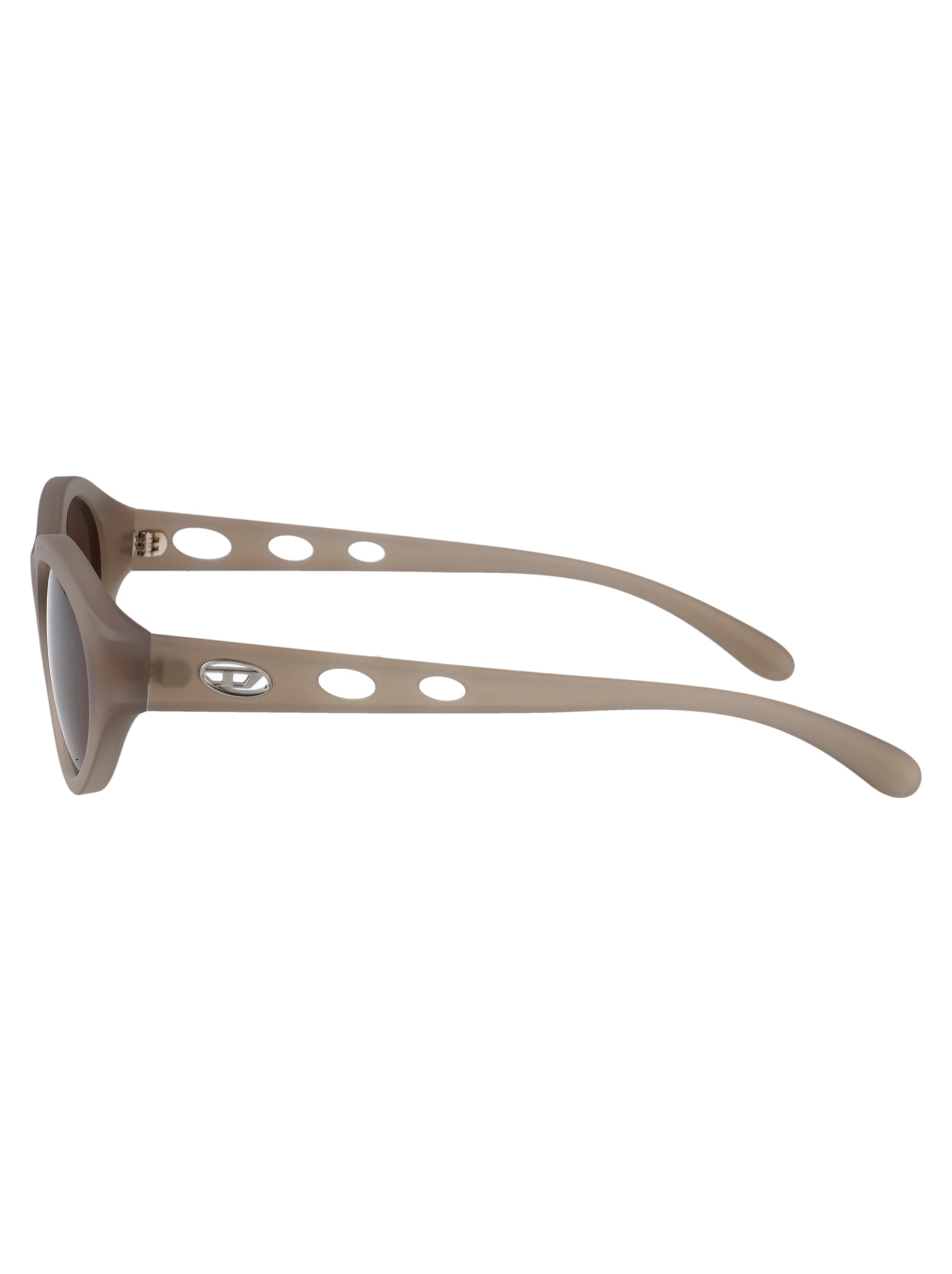 Diesel Oval Sunglasses 0 Dl3005 U 201273 In Brown