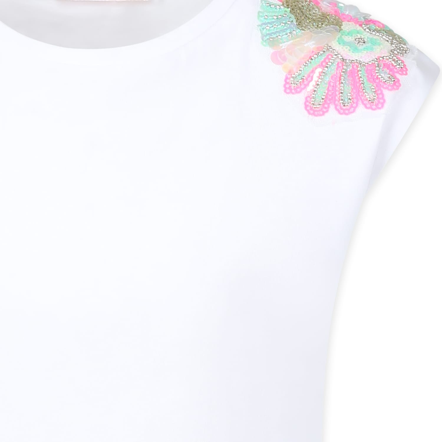 Billieblush Sequin-embellished T-shirt In White