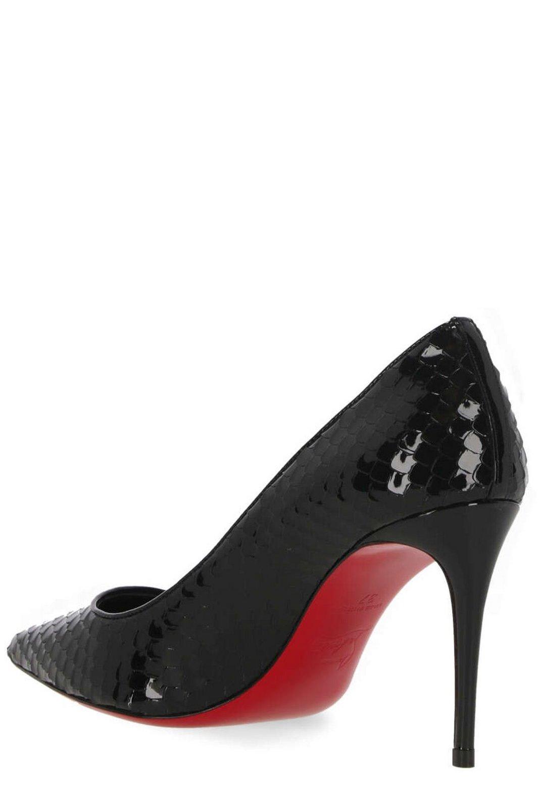 Christian Louboutin Embossed Pointed-toe Pumps
