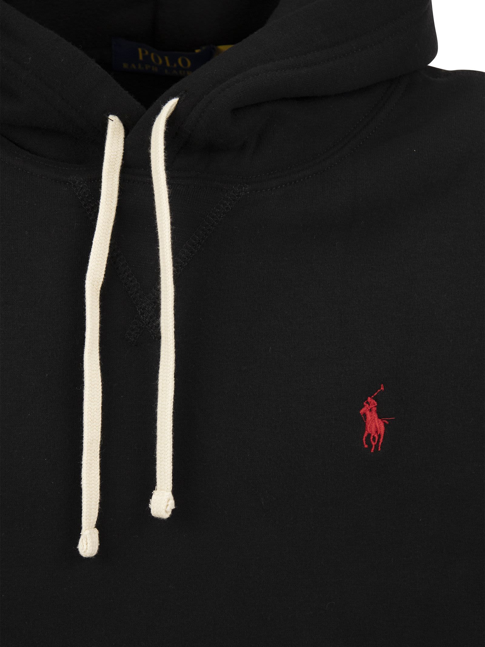 Polo Ralph Lauren Ralph Lauren Pullover Hoodie Black In Black