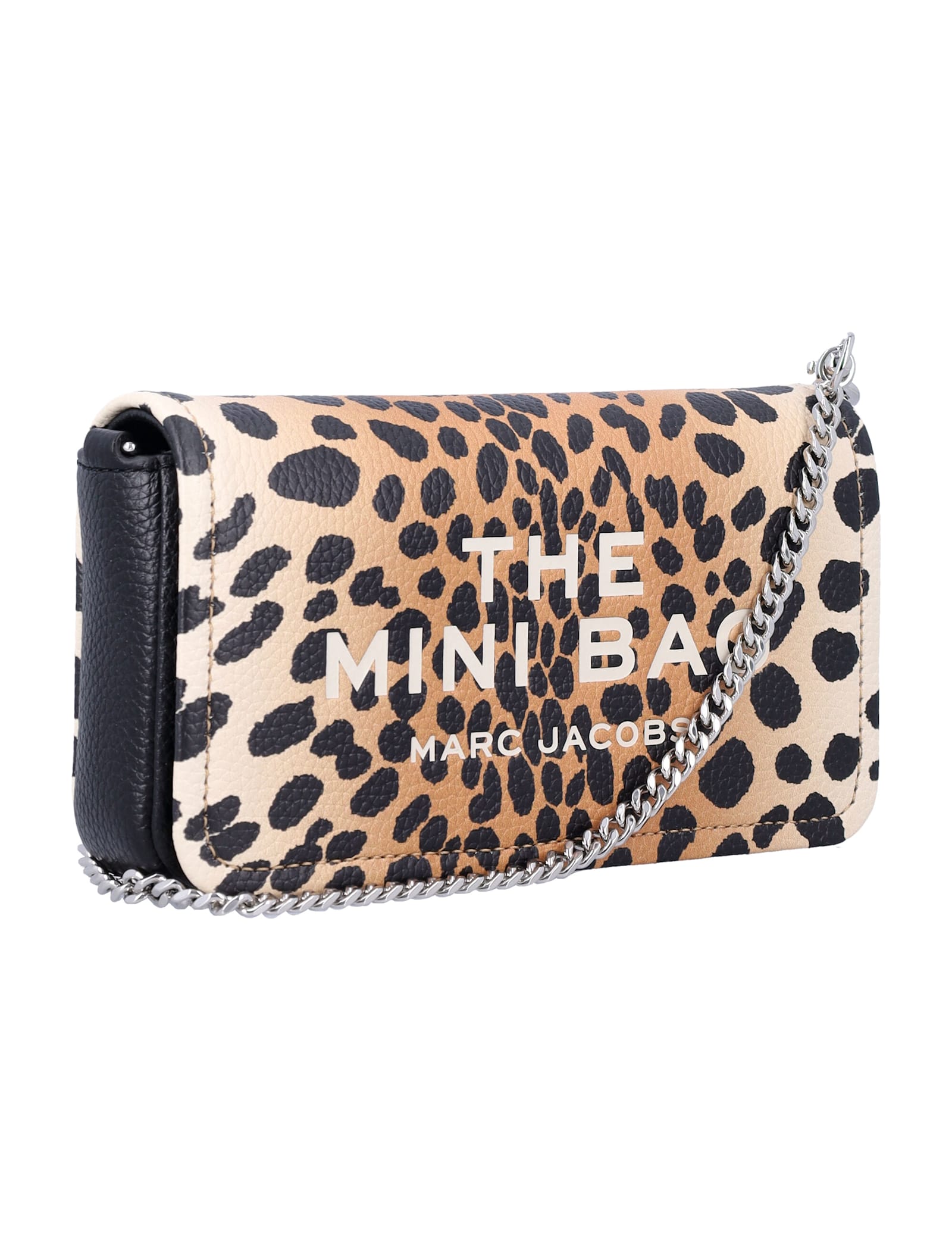 Marc Jacobs The Cheetah Chain Mini Bag In Black Cheetah