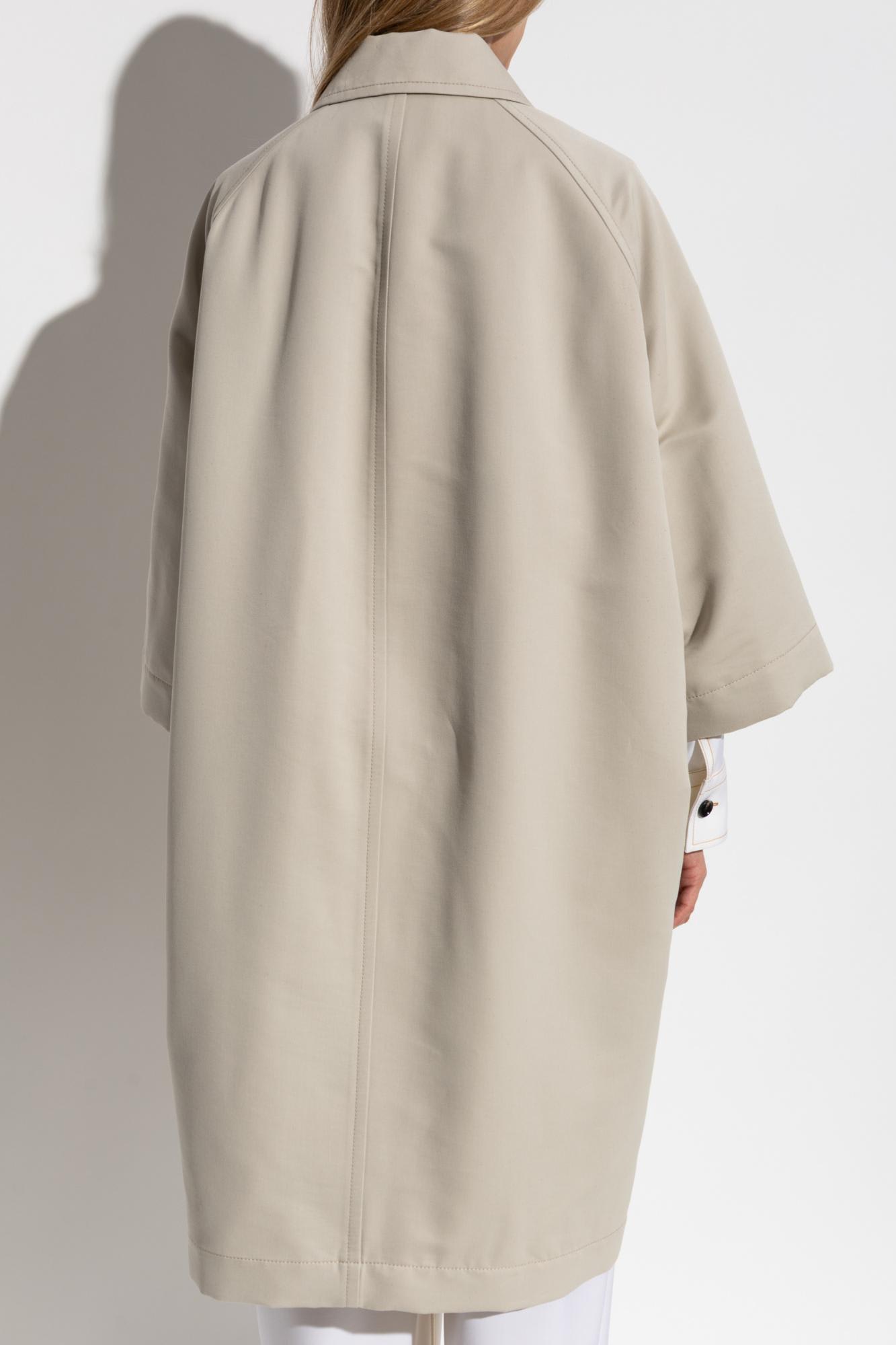 Bottega Veneta Loose-fit Coat In Gray