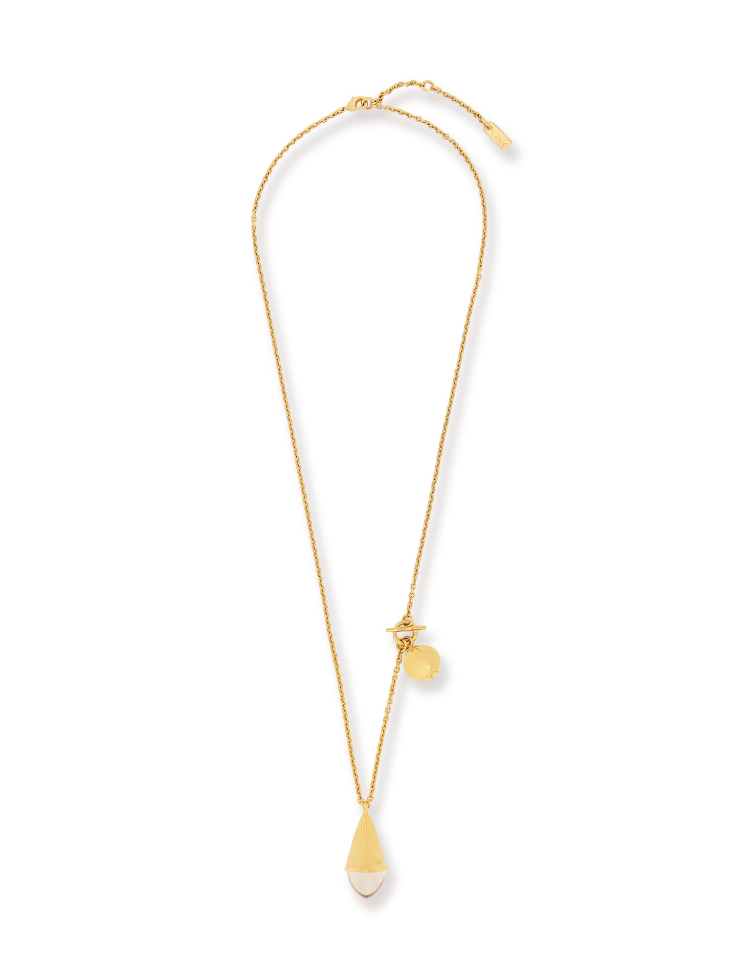 Chloé Prism Brass Necklace