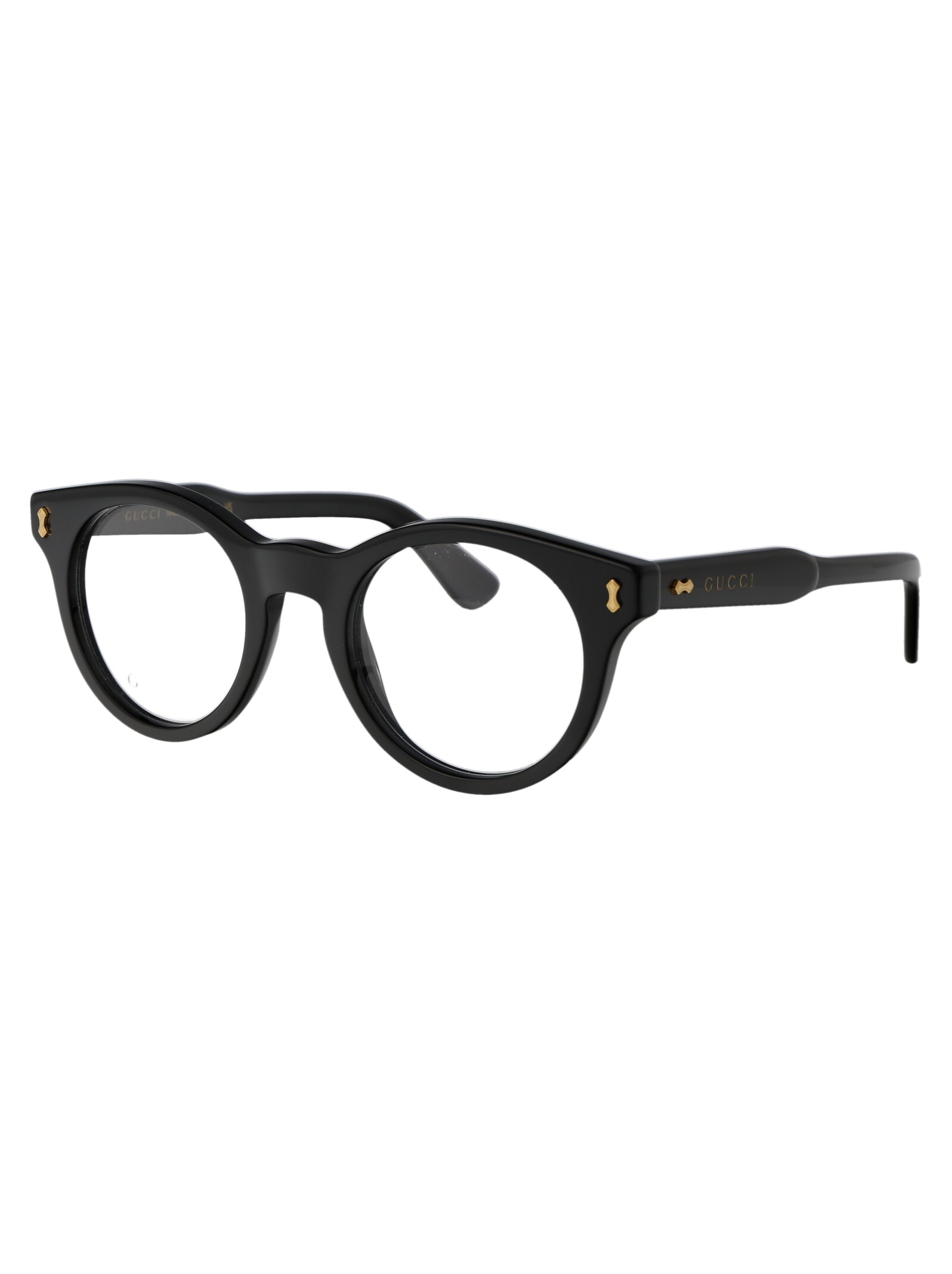 Shop Gucci Gg1266o Glasses In 001 Black Black Transparent