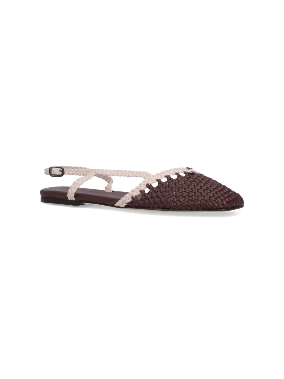 Hereu Woven Asymmetrical Sandal In Brown