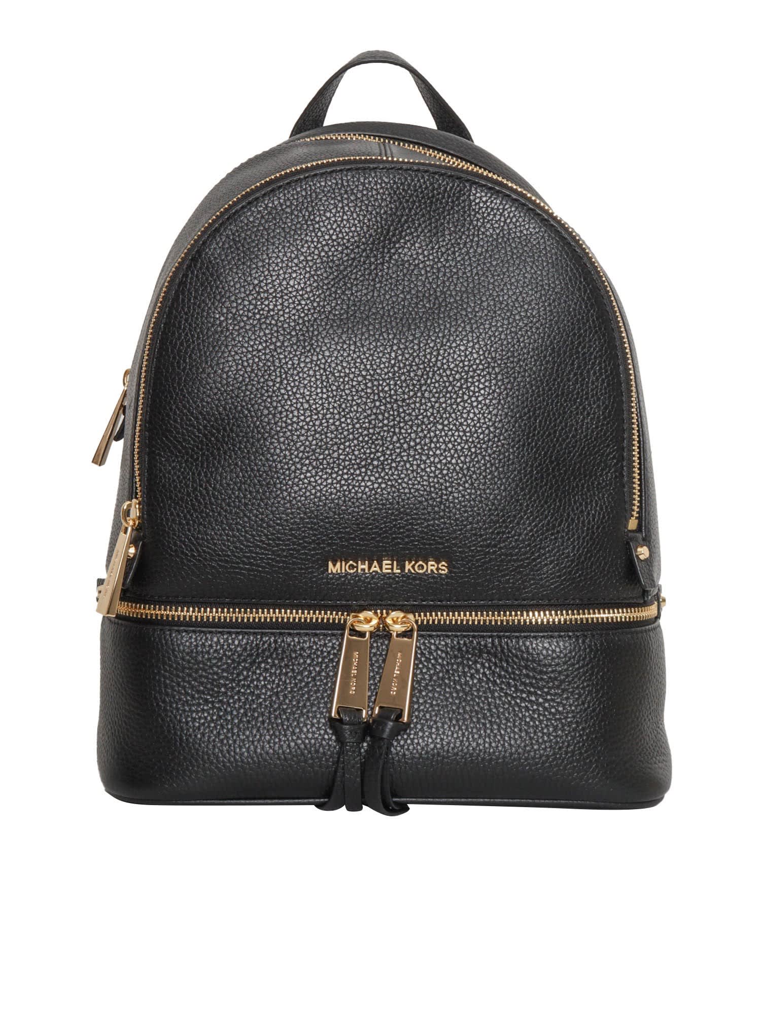 Shop Michael Kors Md Backpack In Black