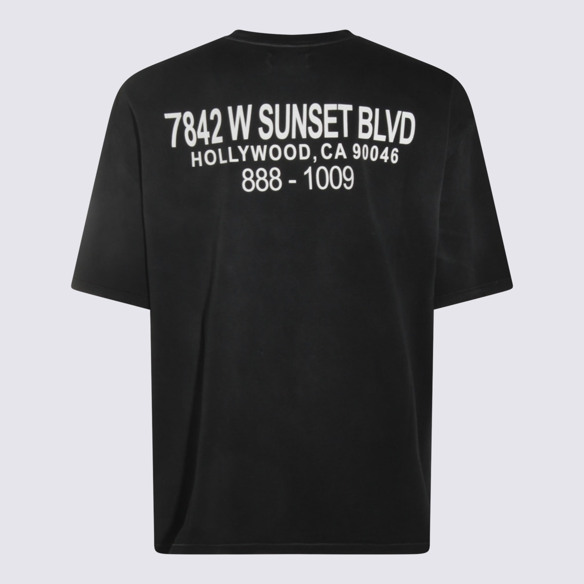 Amiri Graphic Cartoon Print Short Sleeve T-shirt In Black