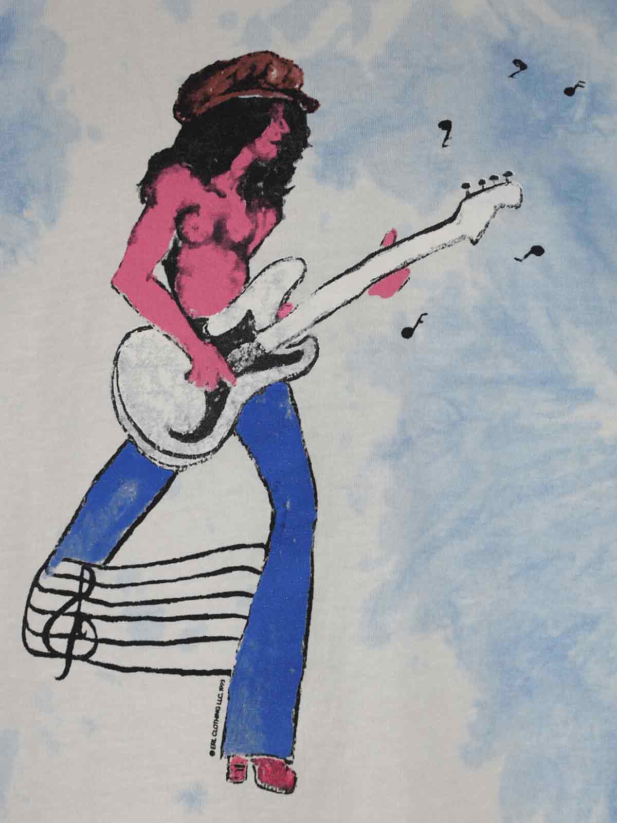 Erl Rocker T-shirt In Blue