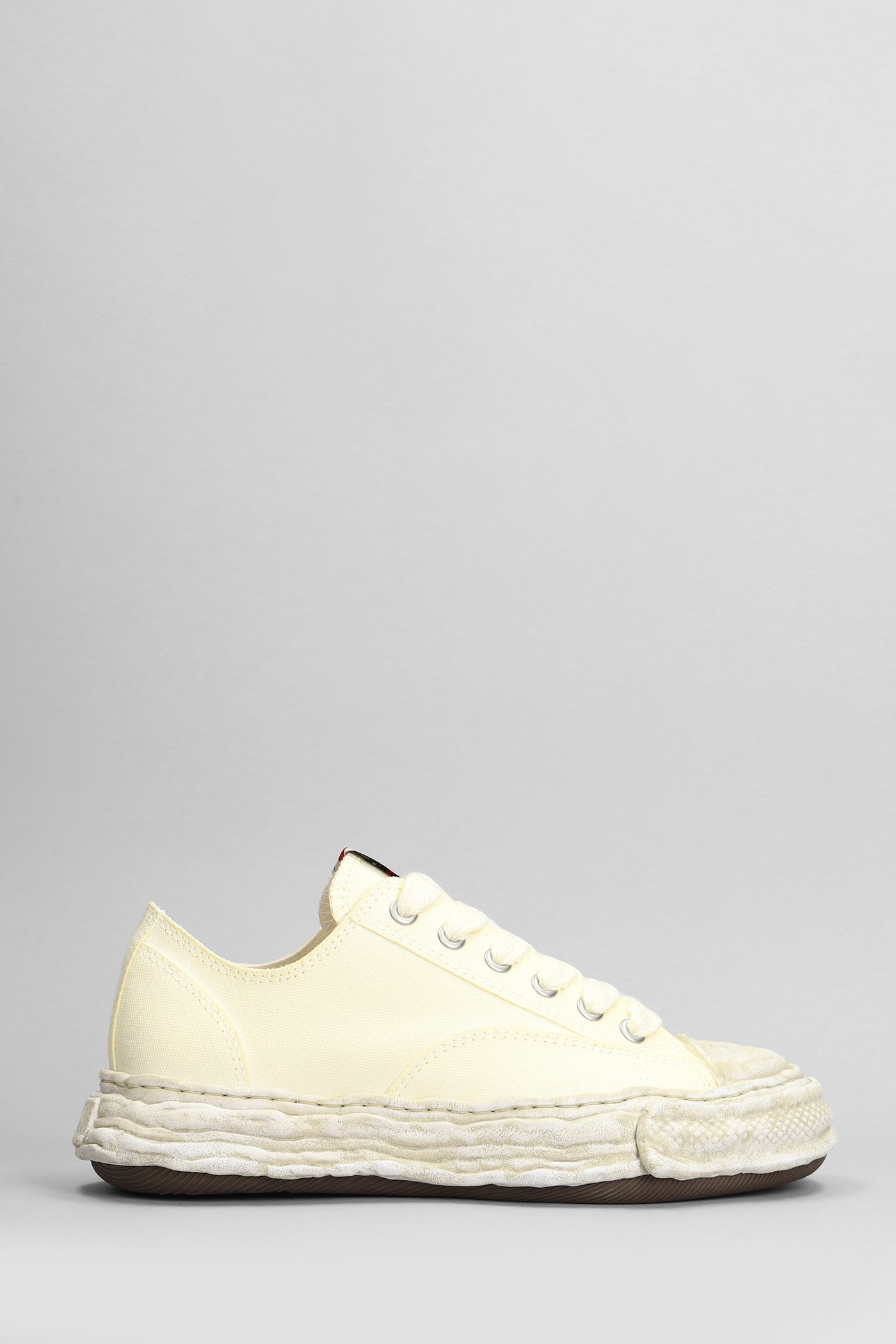 Peterson 23 Low Sneakers In Beige Cotton