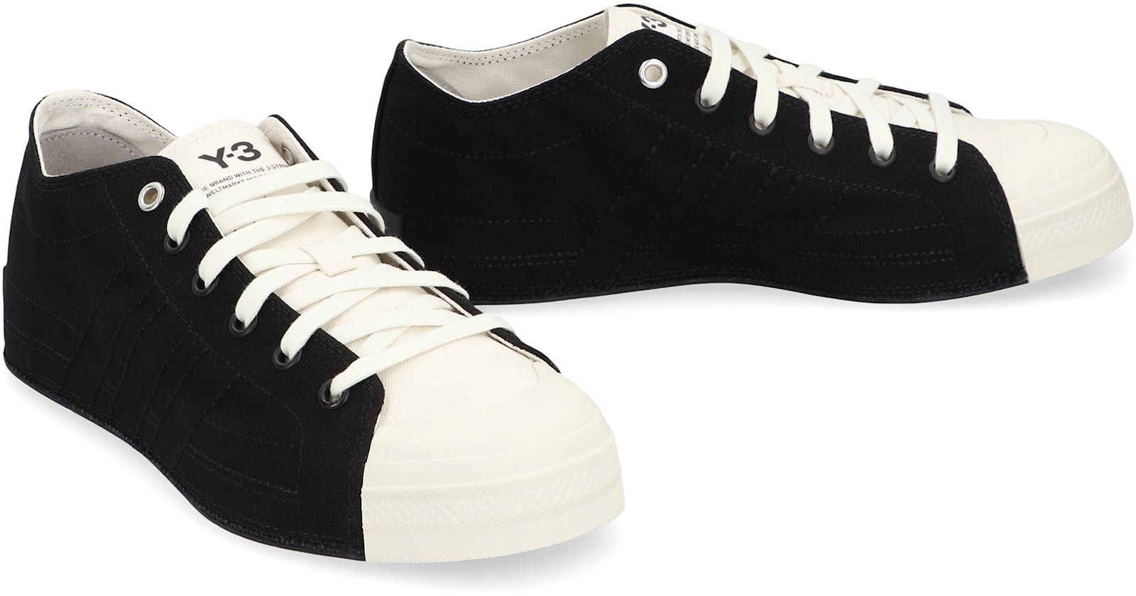 Y-3 Adidas Nizza Lo Low-top Sneakers In Black