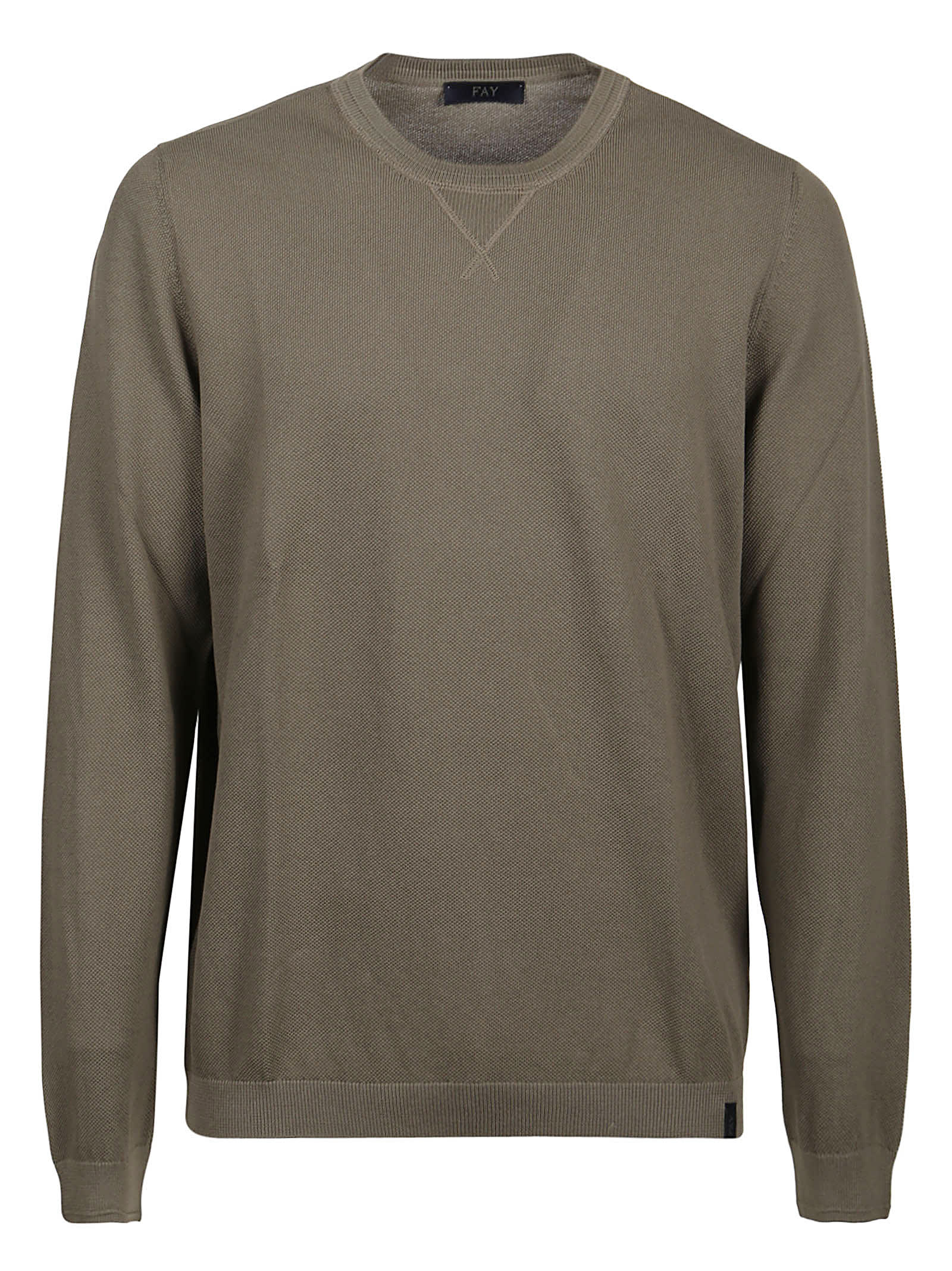 Shop Fay Long Sleeve Sweater In Menta
