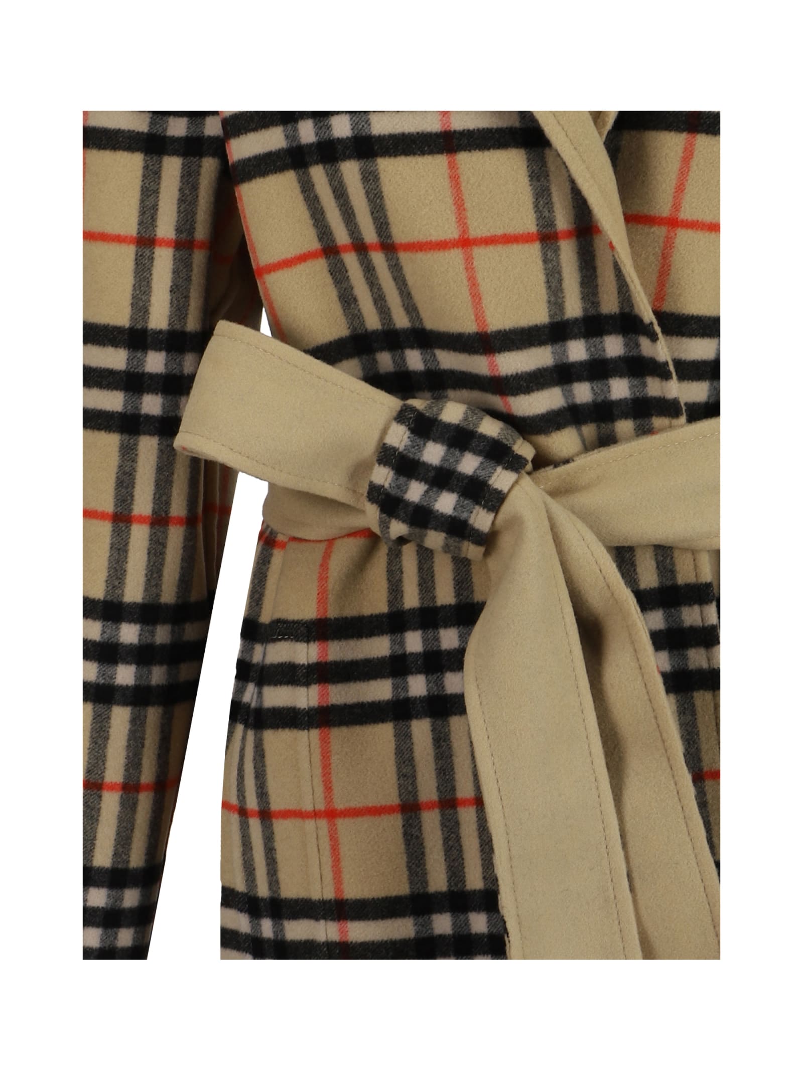 BURBERRY WOOL COAT WITH BELT