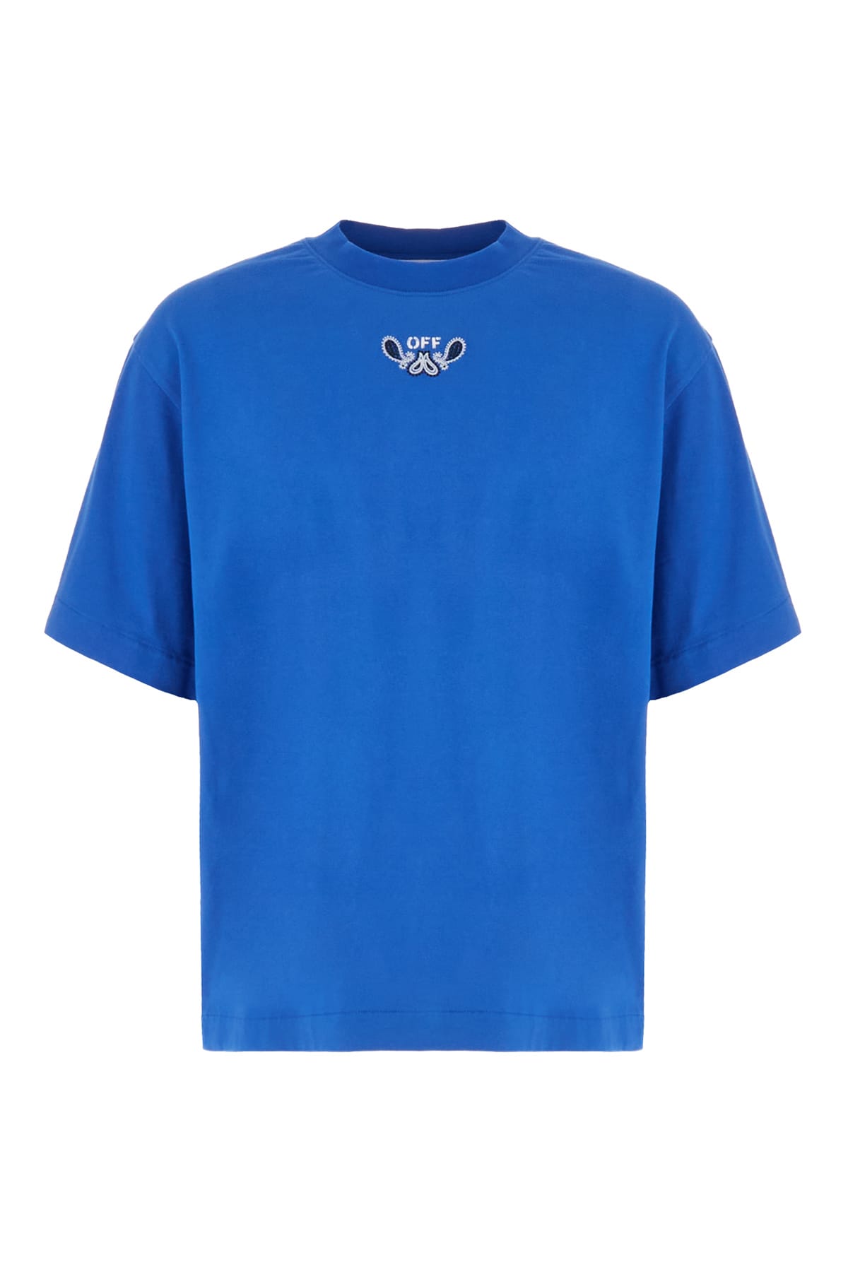 Off-white Electric Blue Cotton T-shirt