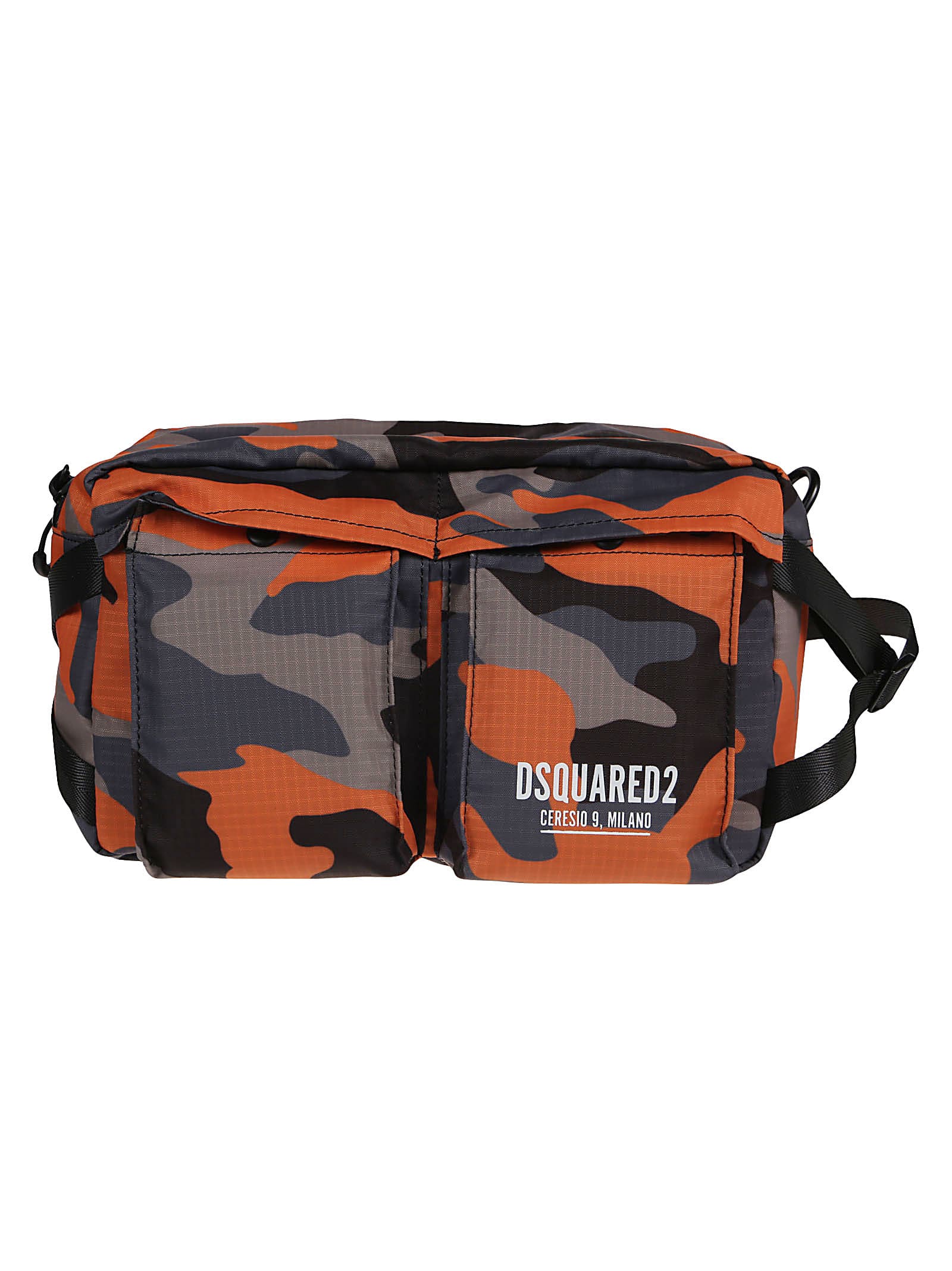 Dsquared2 Ceresio 9 Camouflage-print Belt Bag In Orange | ModeSens
