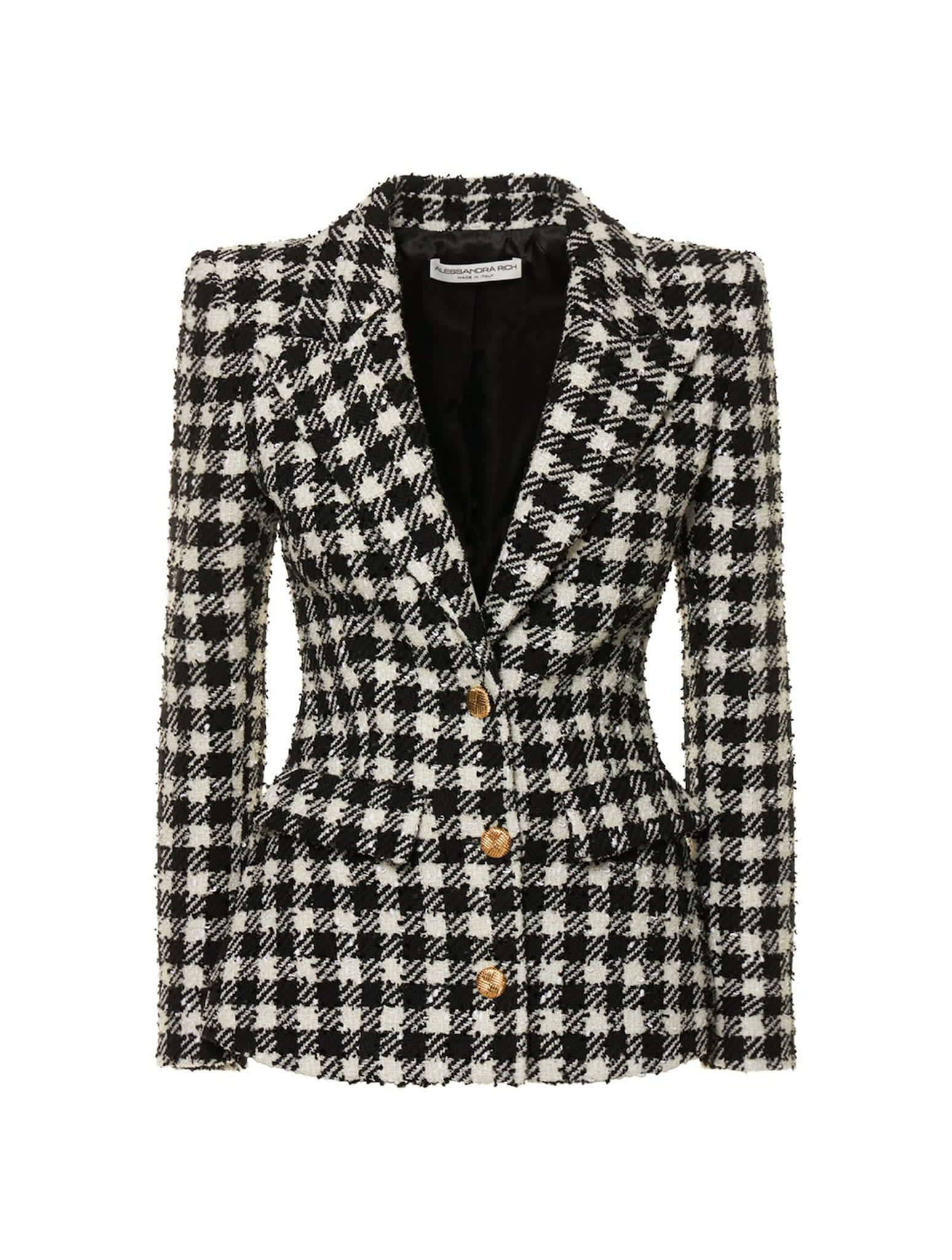 Alessandra Rich Vichy Tweed Jacket