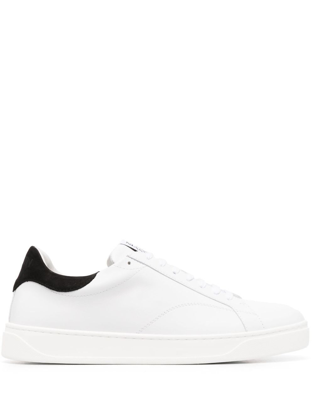 Shop Lanvin Ddb0 Sneakers In White Black