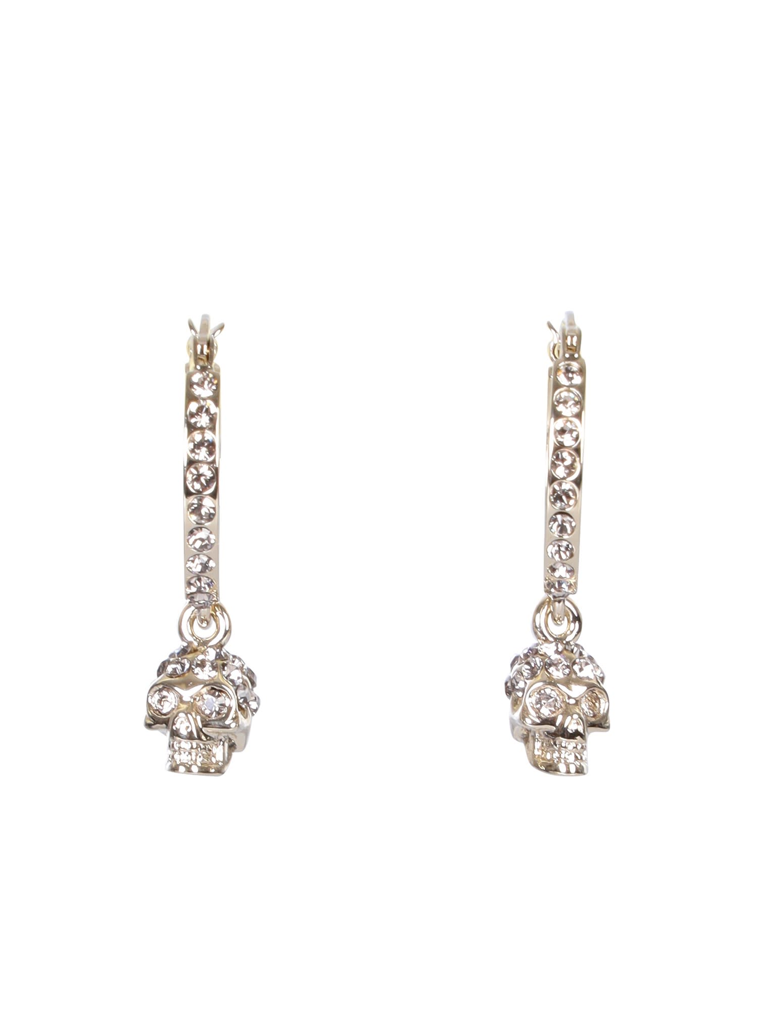 Skull Hoop Earrings