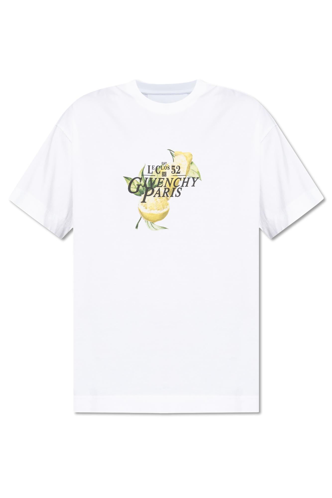 Shop Givenchy Printed T-shirt In Bianco