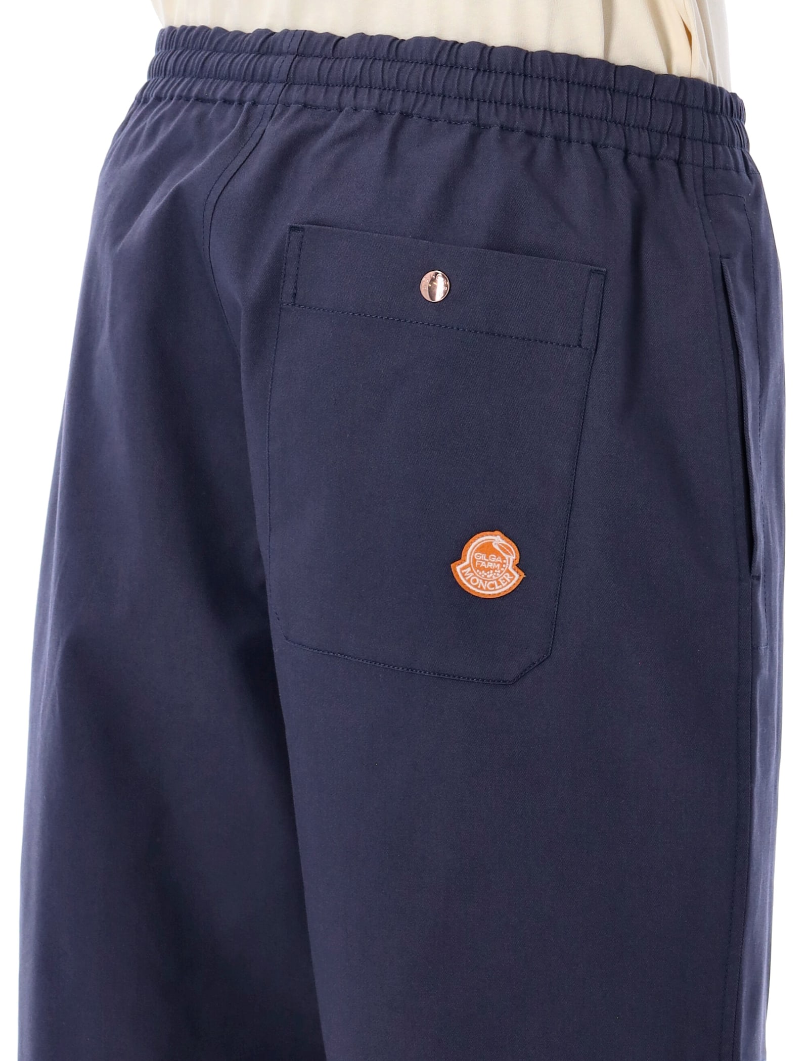 Moncler Genius X Gilga Farm By Donald Glover Logo Wide Trousers In Blue