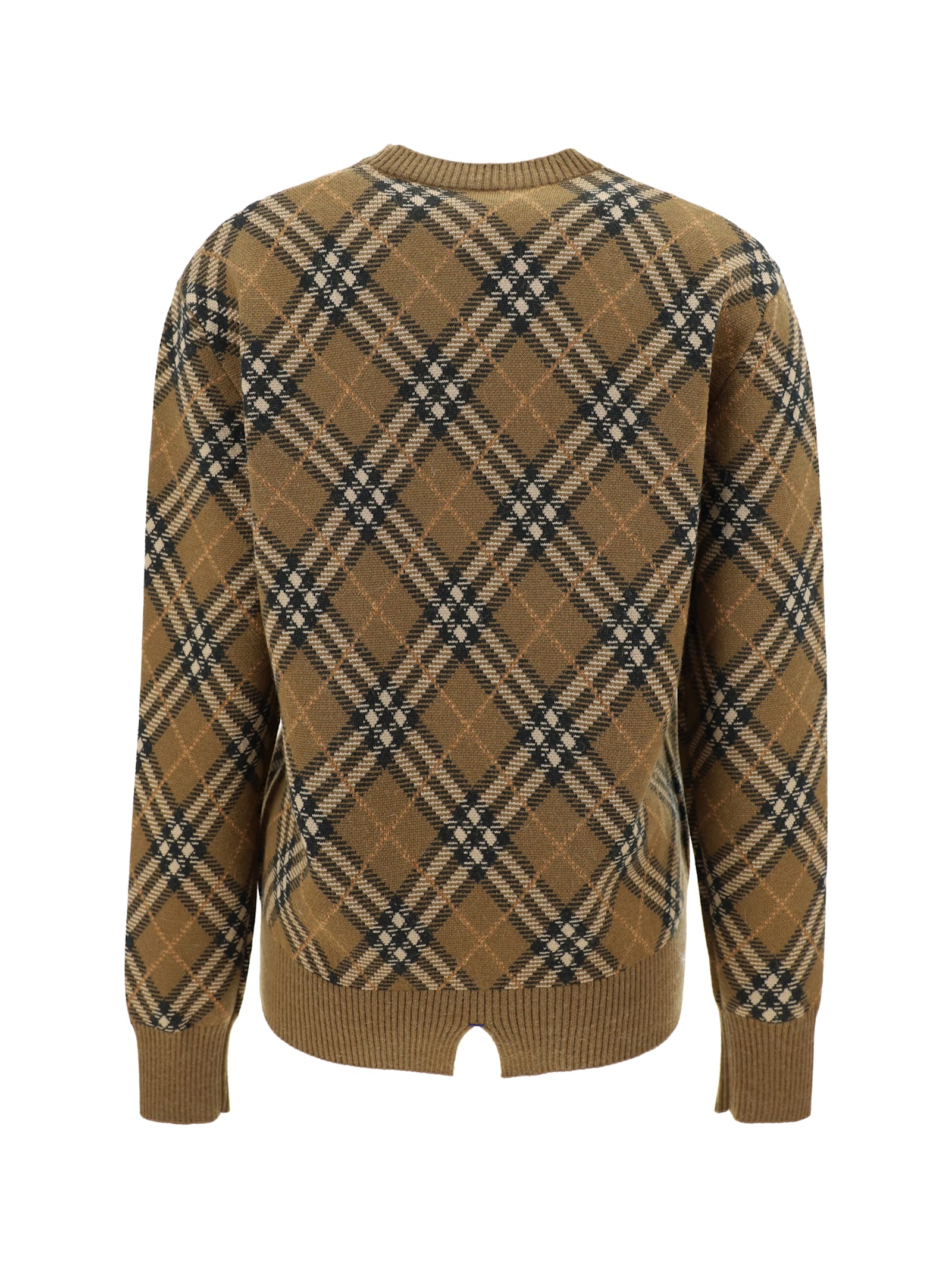 Shop Burberry Sweater In Shrew Ip Check