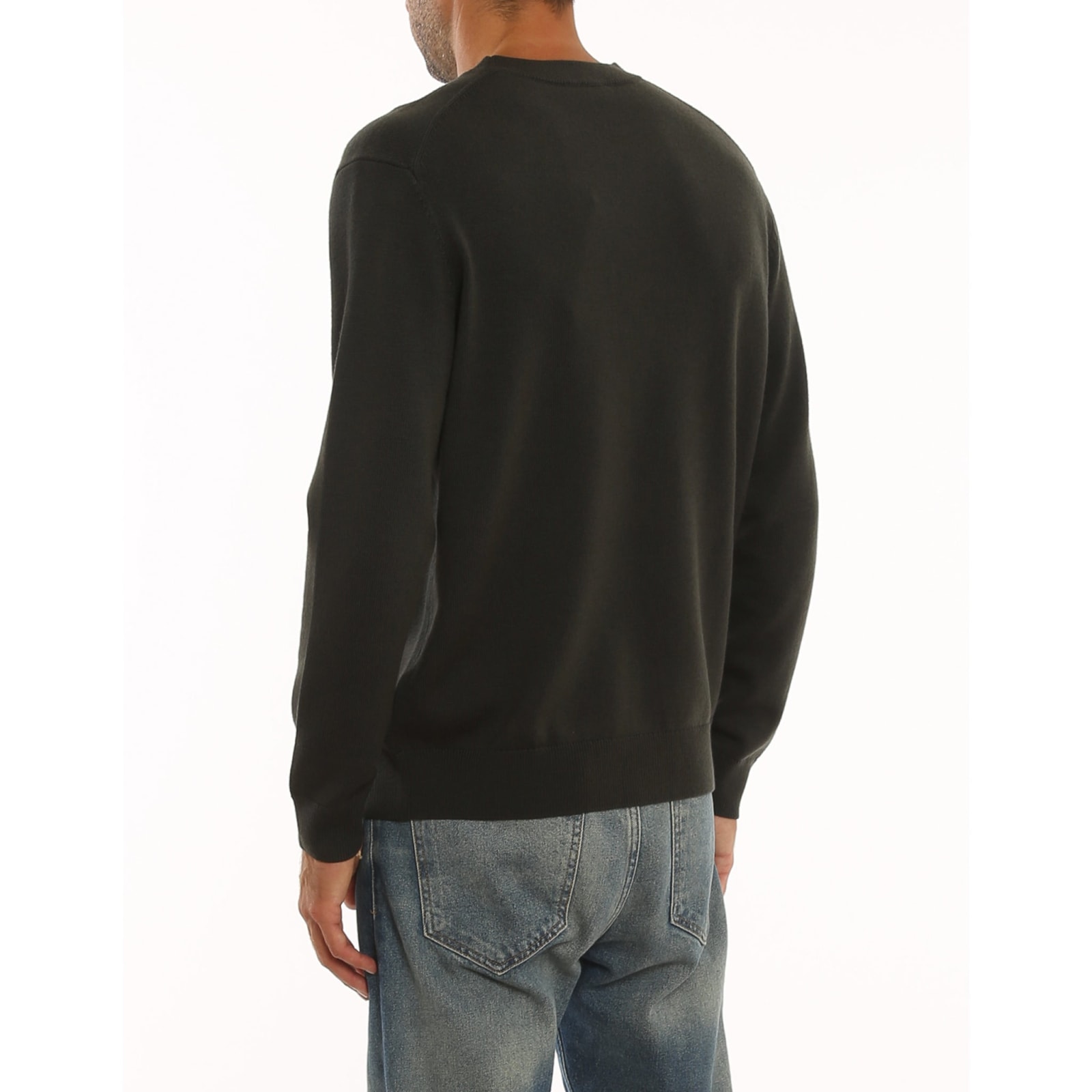 Shop Kenzo Wool Sweater In Gray