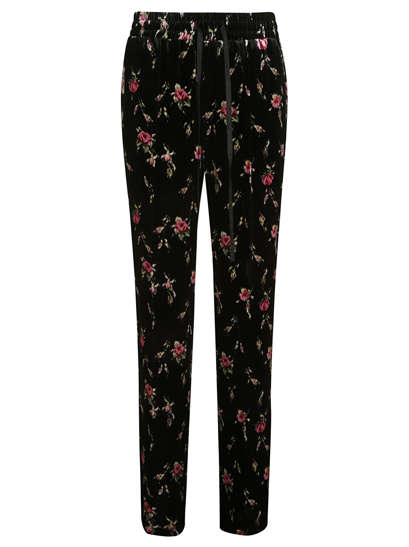 RED Valentino Floral Print Drawstring Waist Trousers