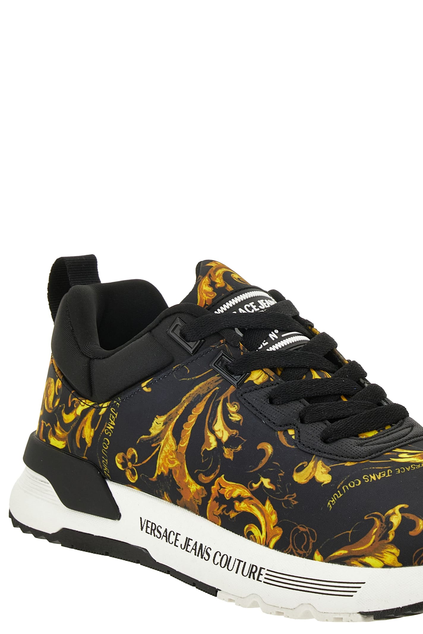 Versace Jeans Couture Baroque-print Sneakers In Multi
