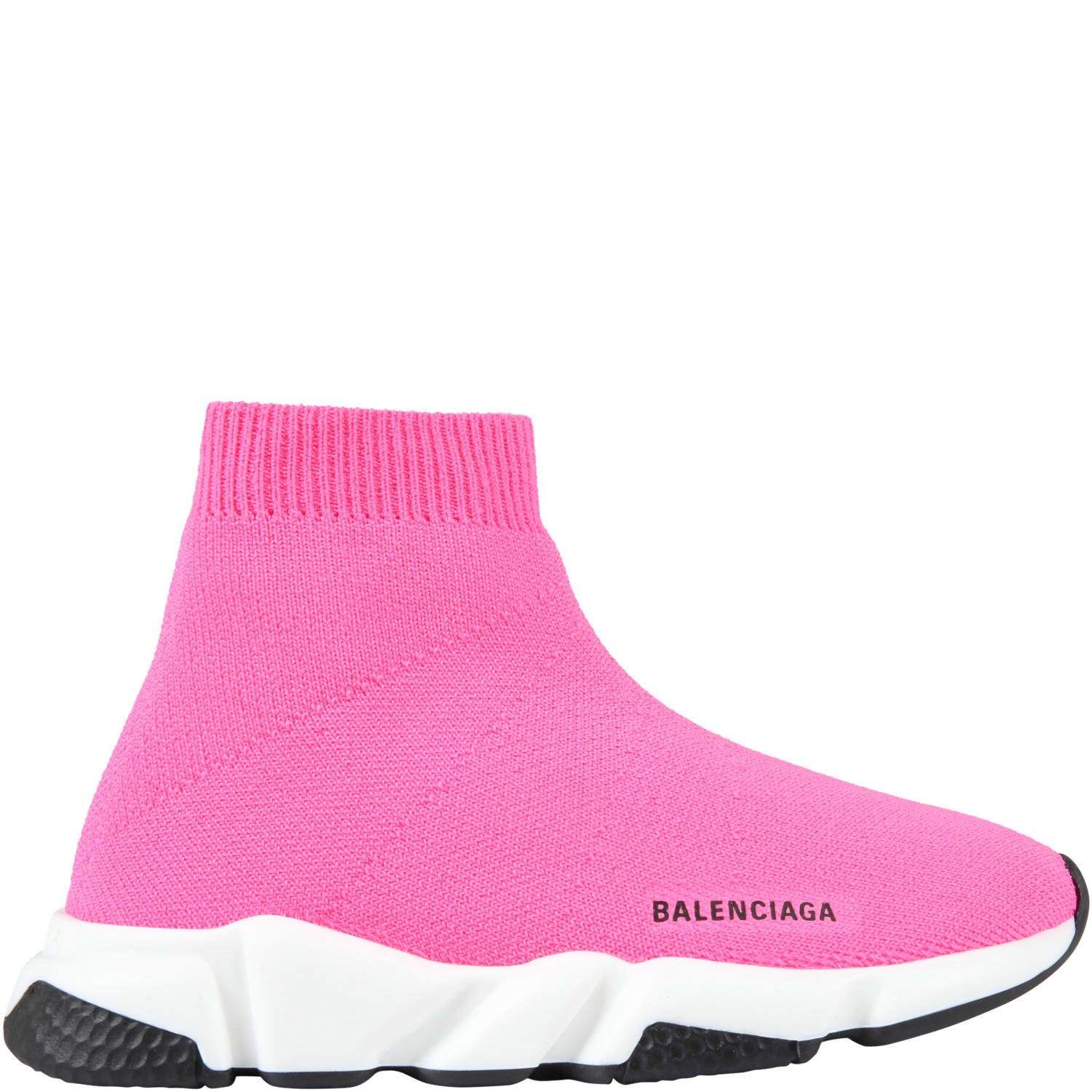 Balenciaga Neon-fuchsia Sneakers For Girl With Logo