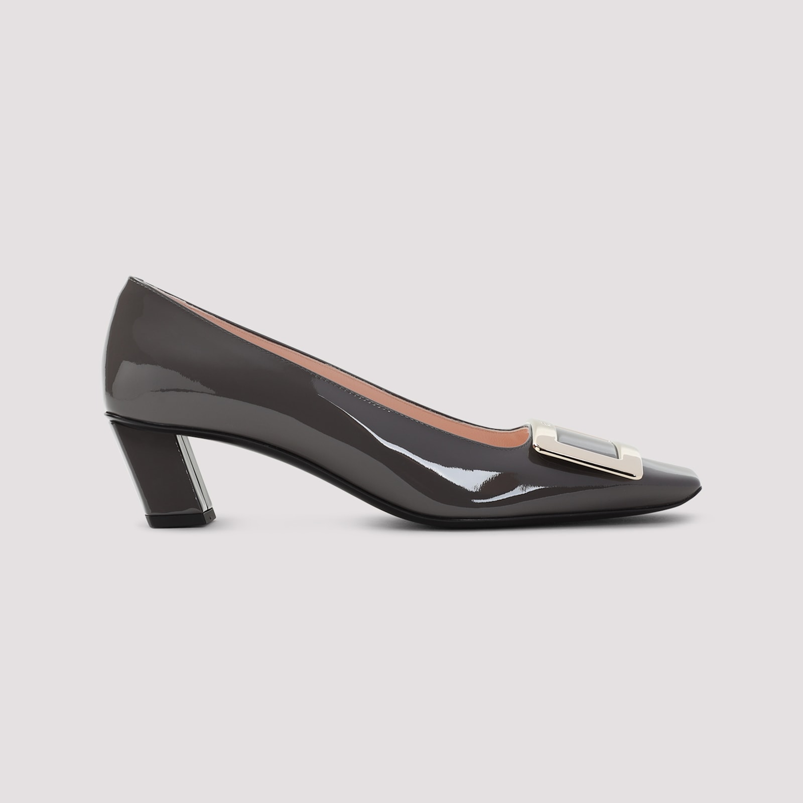 Roger Vivier Belle Vivier Buckle Pumps In Cenere Scuro