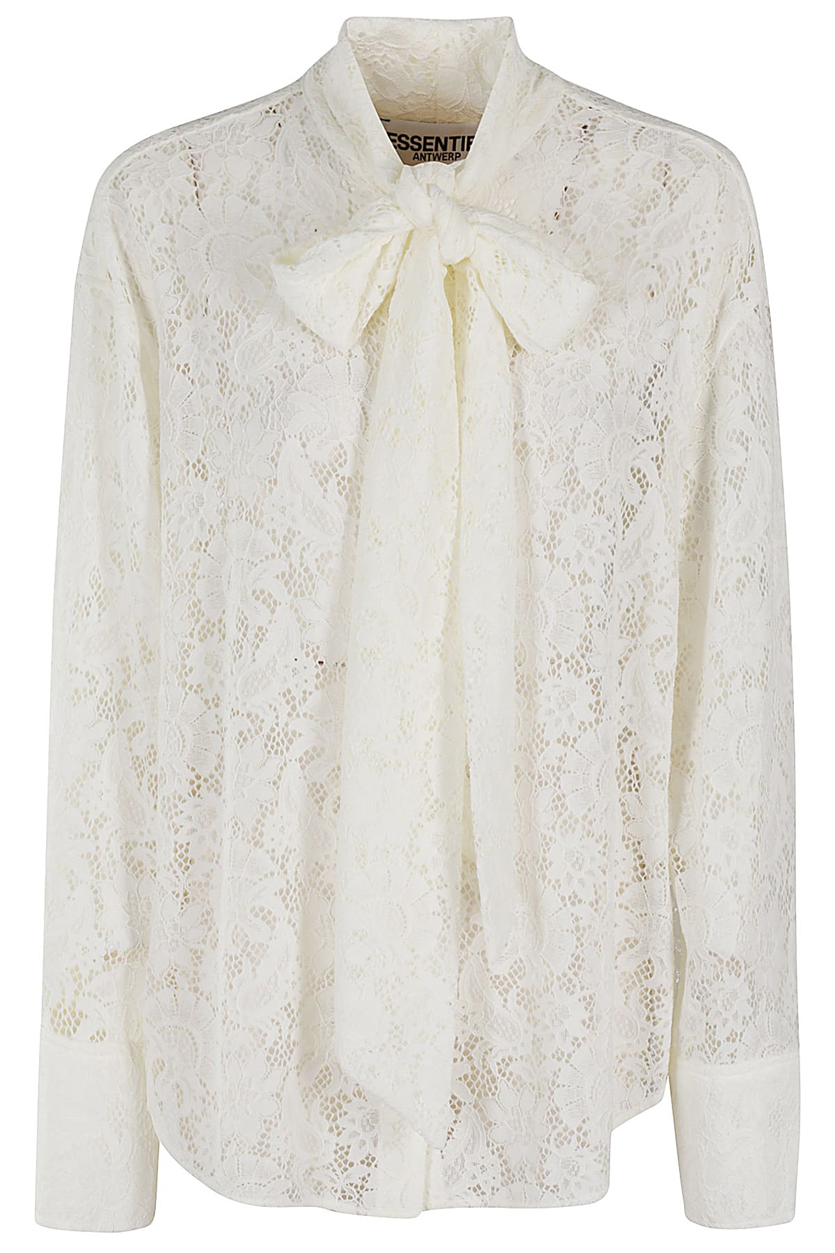 Shop Essentiel Antwerp Giles Lace Shirt In White