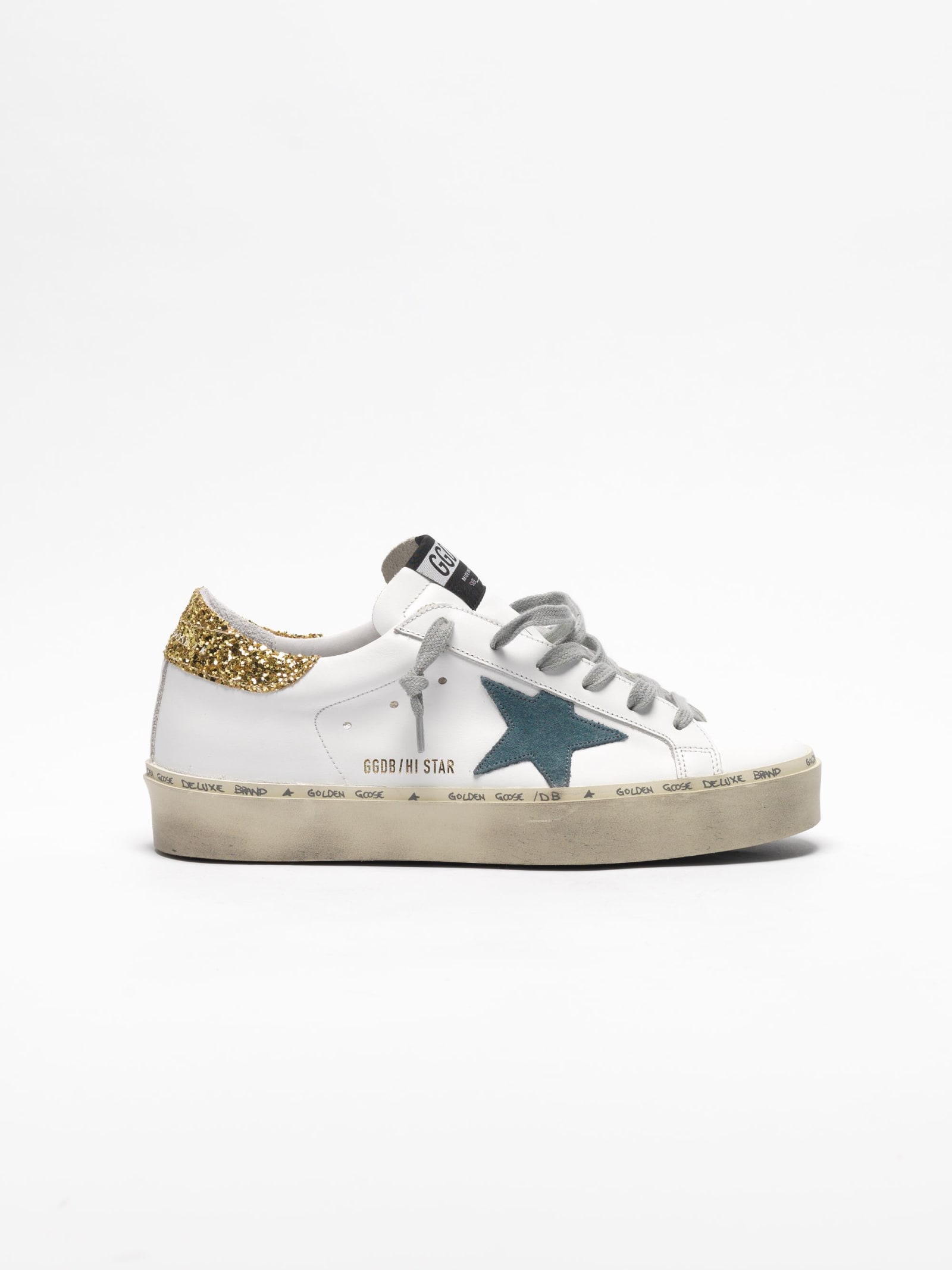 golden goose sneakers gold glitter star