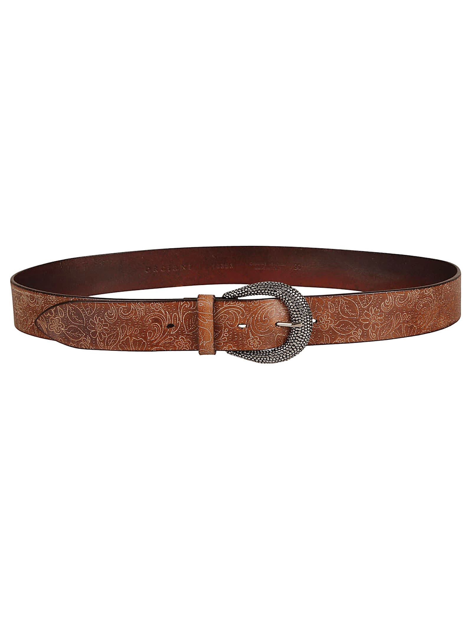 Shop Orciani Stain Soapy Belt In Leather Brown