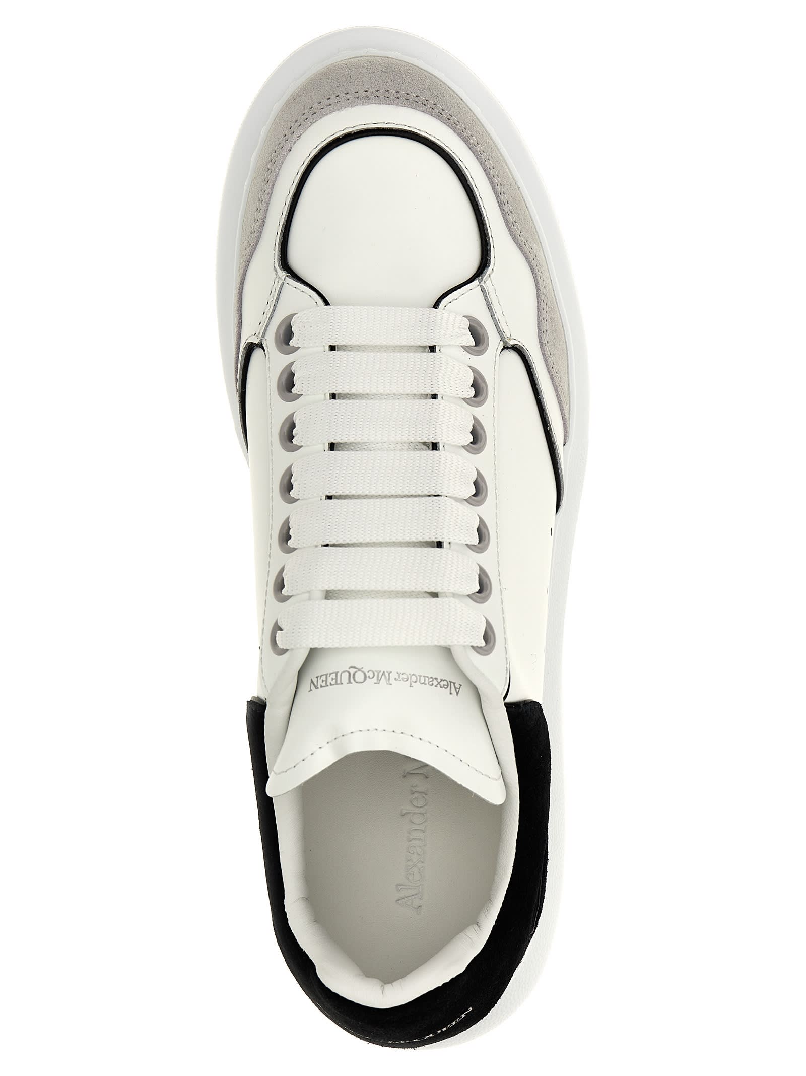 Shop Alexander Mcqueen Larry Sneakers In White/black