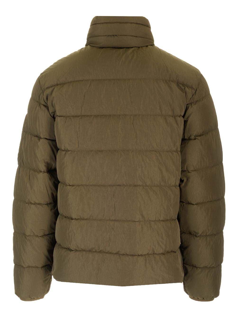 C.P. COMPANY LENS-DETAILED ZIPPED DOWN JACKET DOWN JACKET