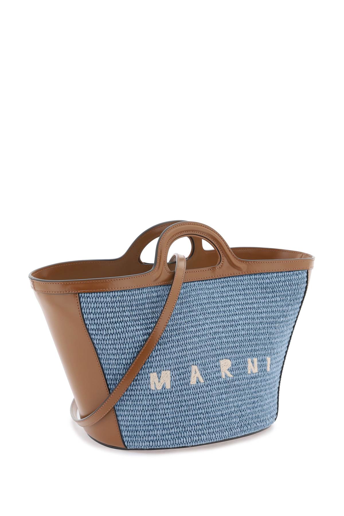 Shop Marni Tropicalia Small Handbag In Nero