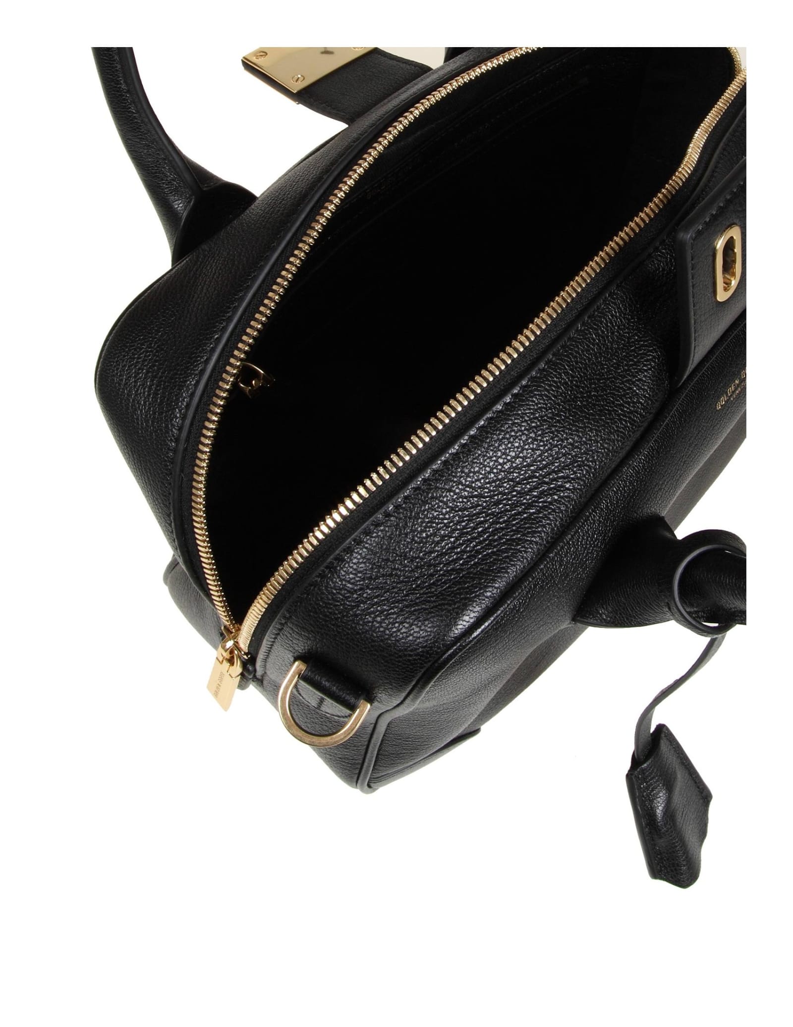 Shop Golden Goose Black Leather Waist Bag