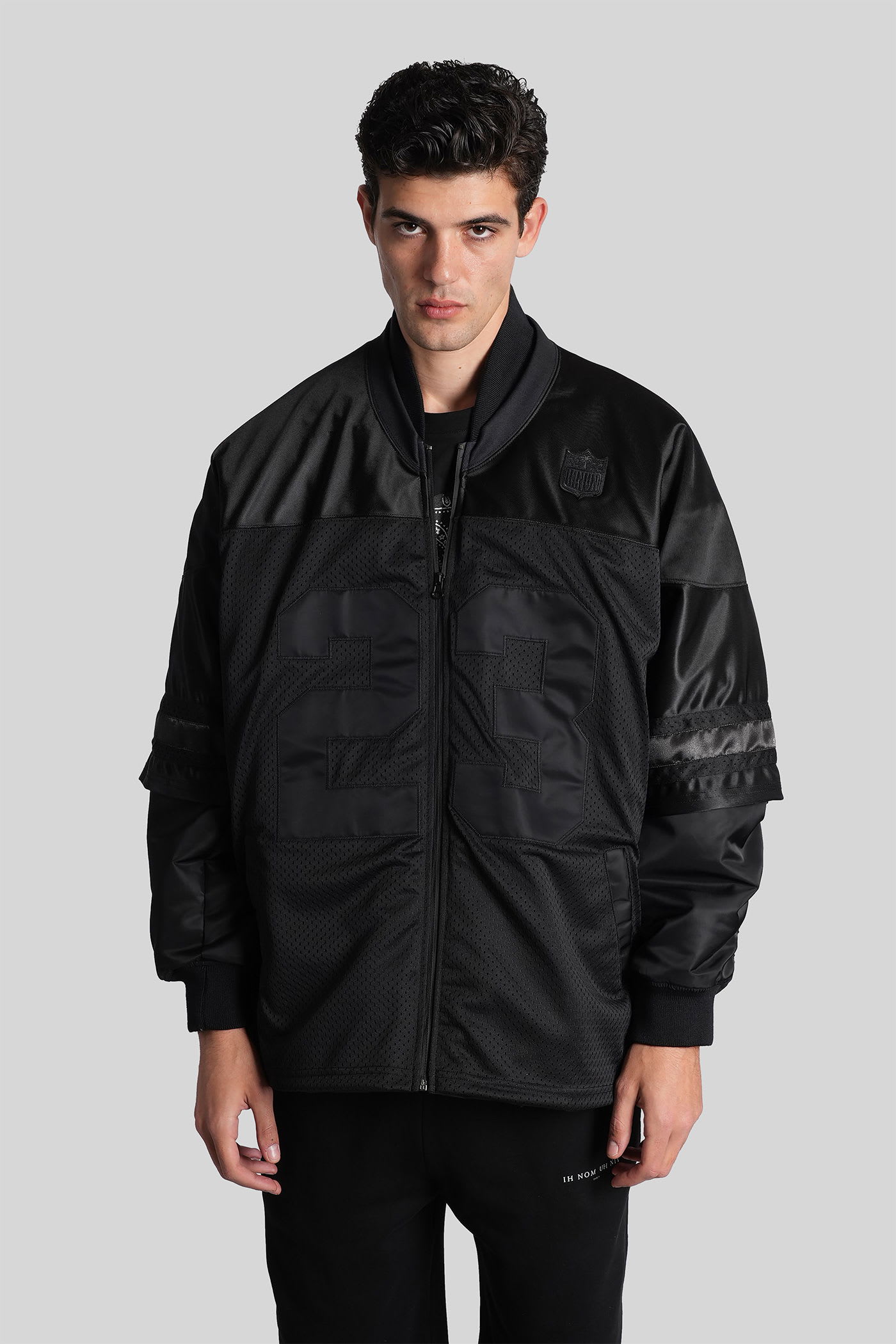 Ih Nom Uh Nit Bomber Jacket In Black Polyamide In Black