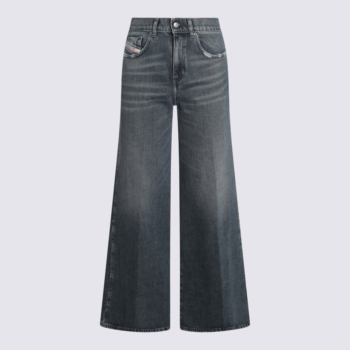 Blue Cotton Denim Jeans