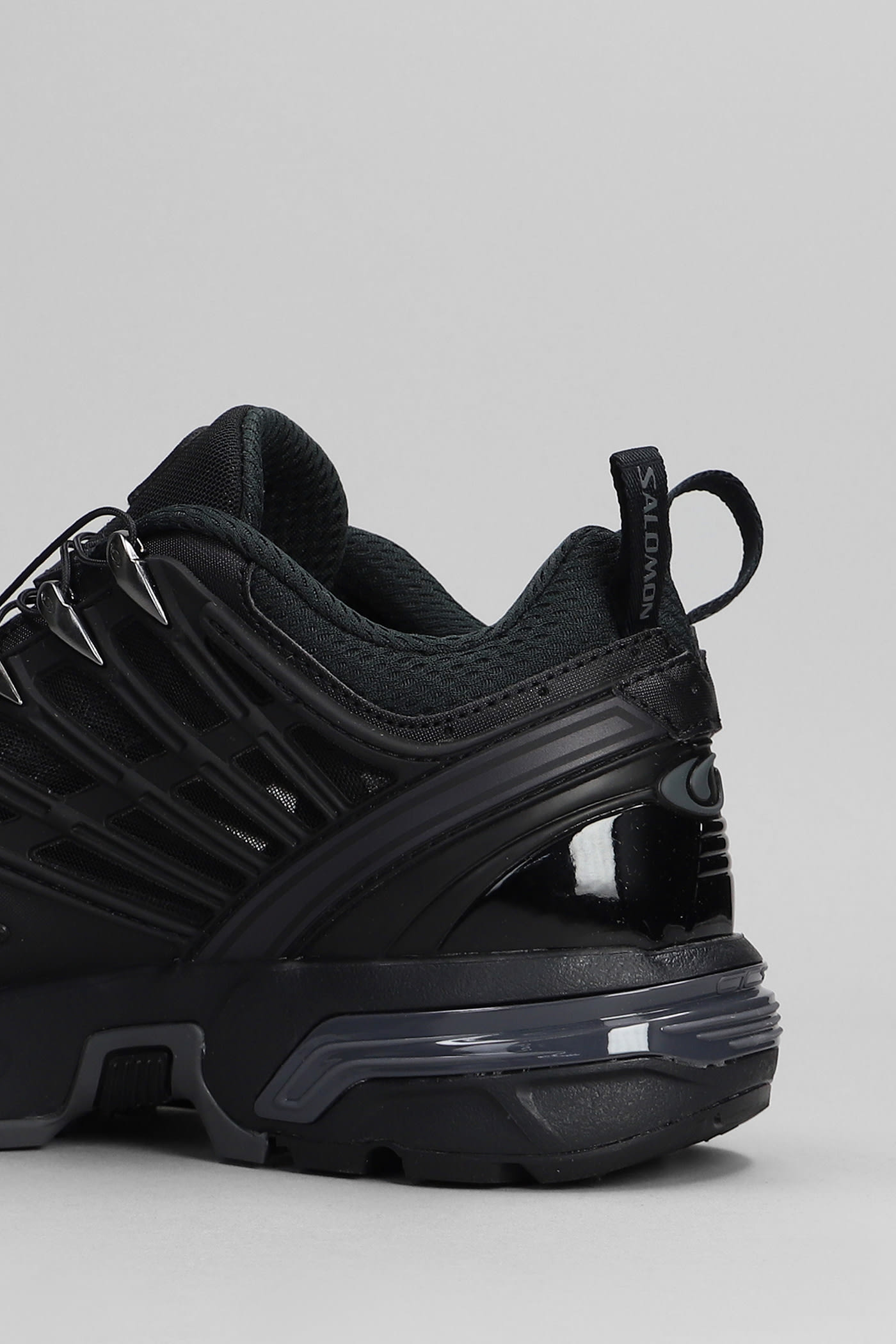 Shop Salomon Acs Pro Sneakers In Black Synthetic Fibers