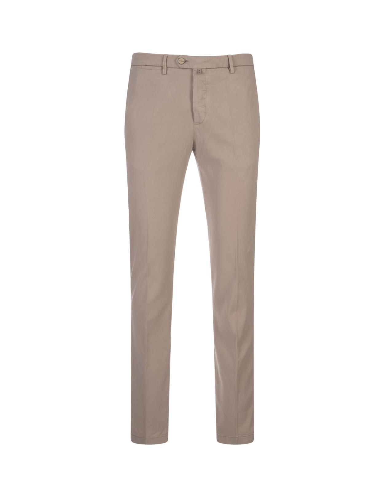 Sand Stretch Cotton Trousers