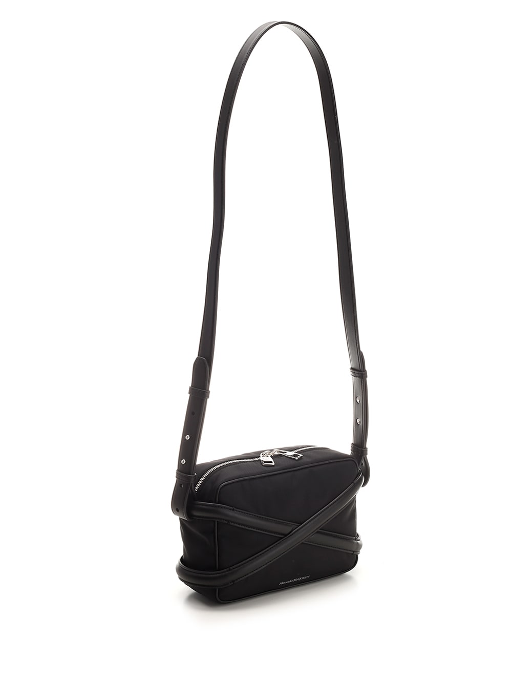 Shop Alexander Mcqueen Black Harness Camera Bag