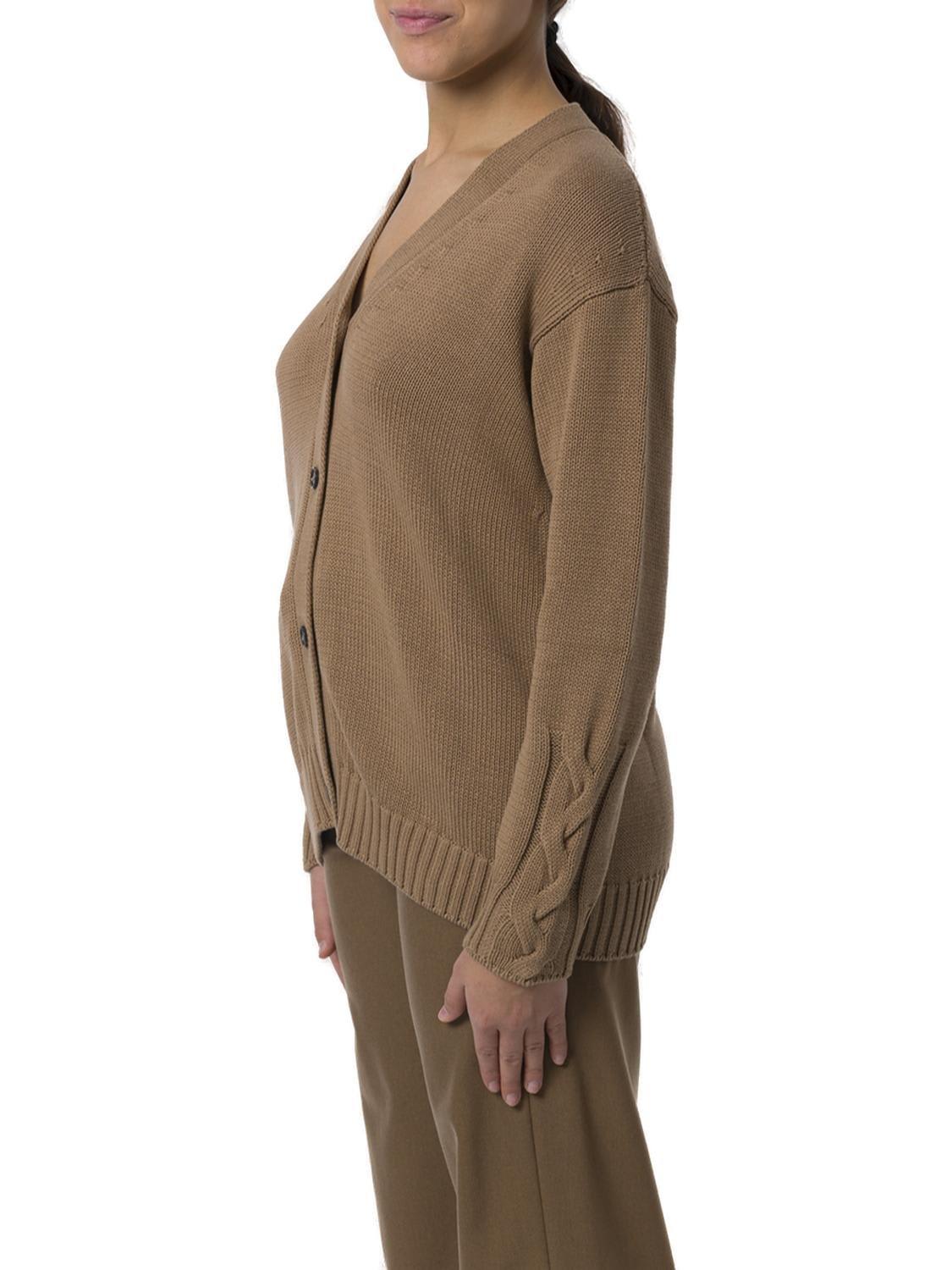 Shop 's Max Mara Lukas V-neck Buttoned Cardigan In Brown