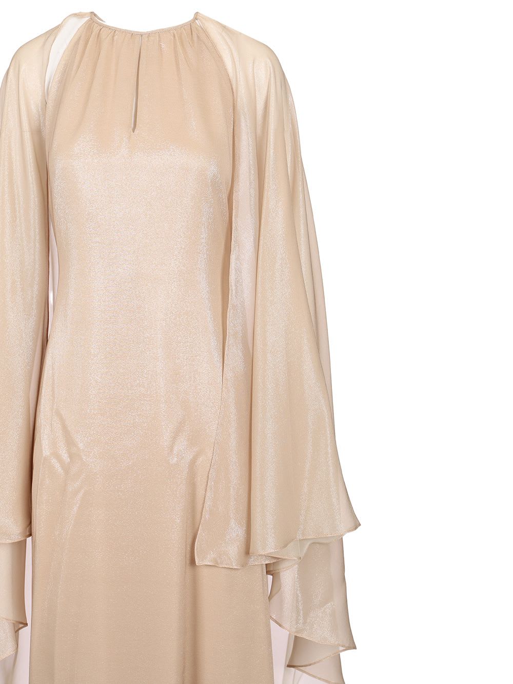 Shop Tom Ford Silk Evening Dress In Beige