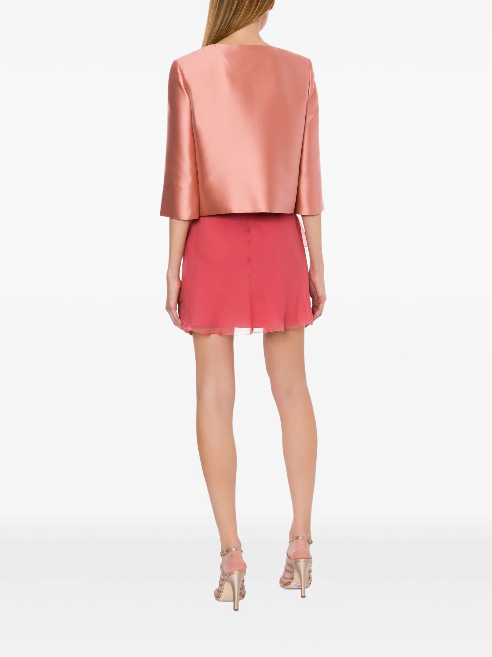 Shop Alberta Ferretti Pink Satin Jacket