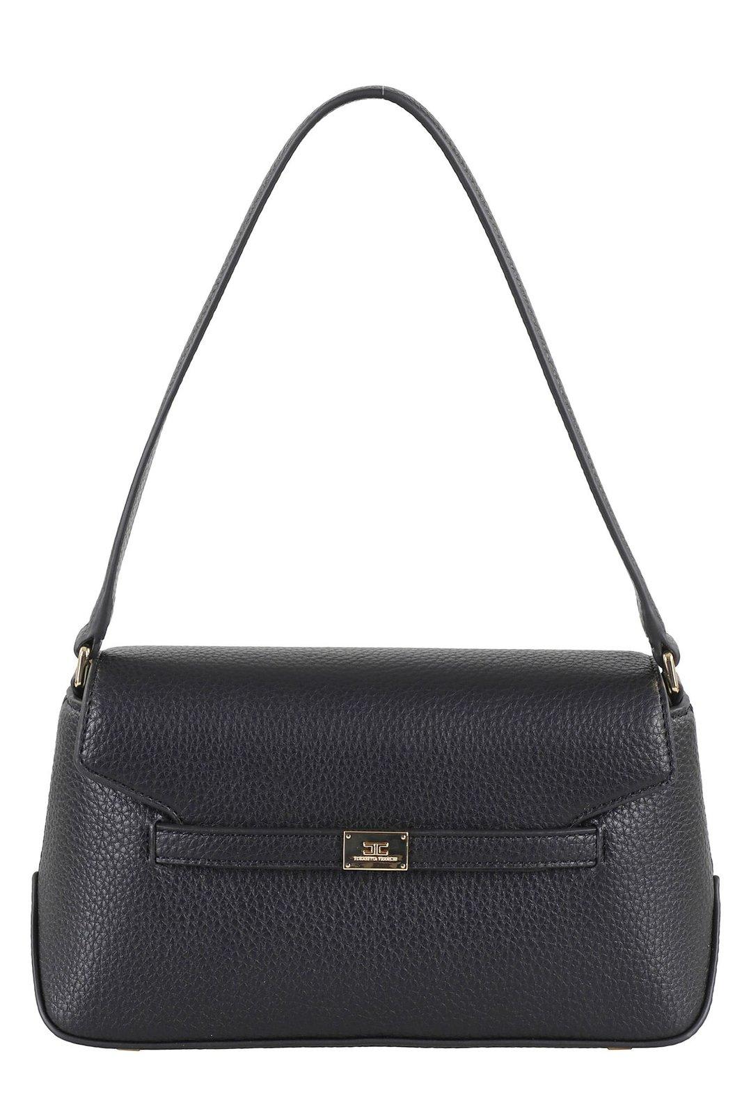 ELISABETTA FRANCHI LOGO PLAQUE SHOULDER BAG