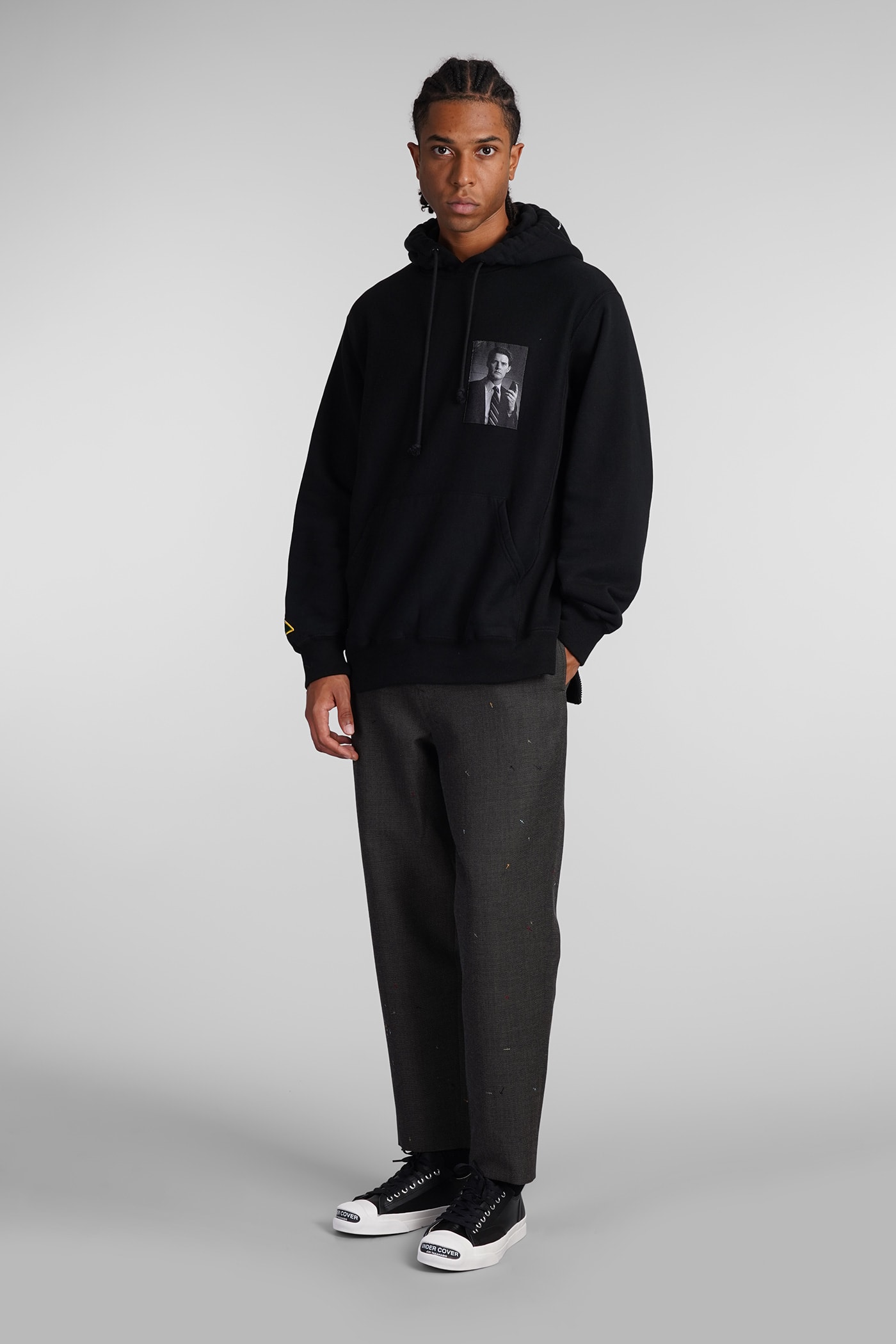 Shop Undercover Sweatshirt In Black Cotton