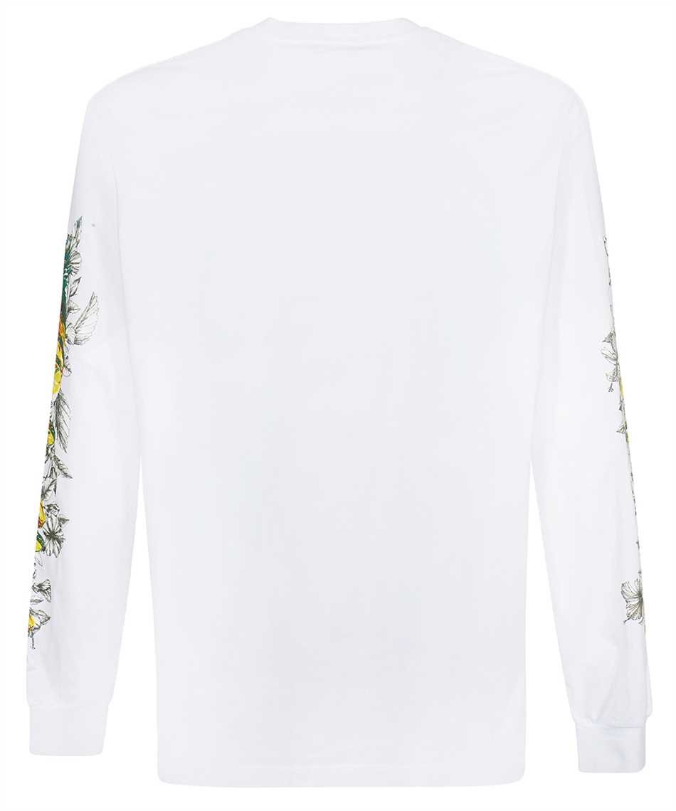 Msgm Long-sleeve Fruit-print T-shirt In White