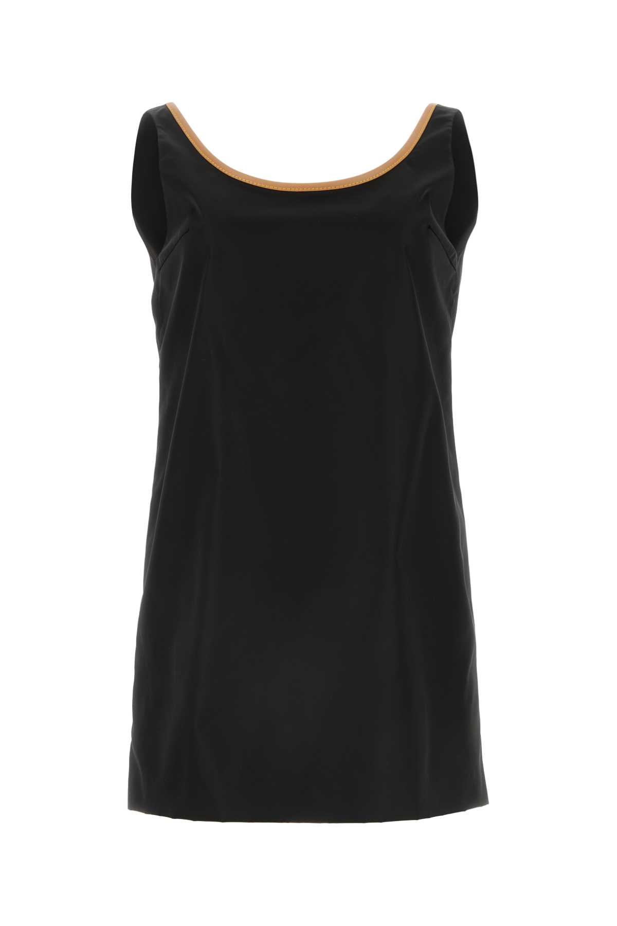 Black Re-nylon Mini Dress