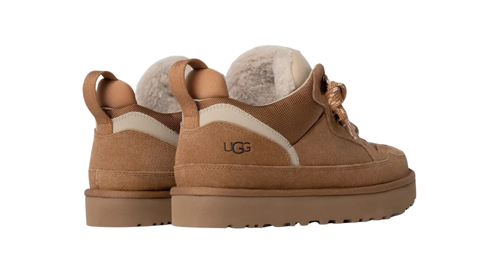 Ugg Low-profile Brown Sneakers With Suede And Nylon Upper In Brown